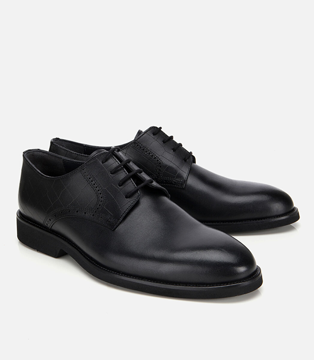 Erkek Deri Siyah Klasik Ayakkabı