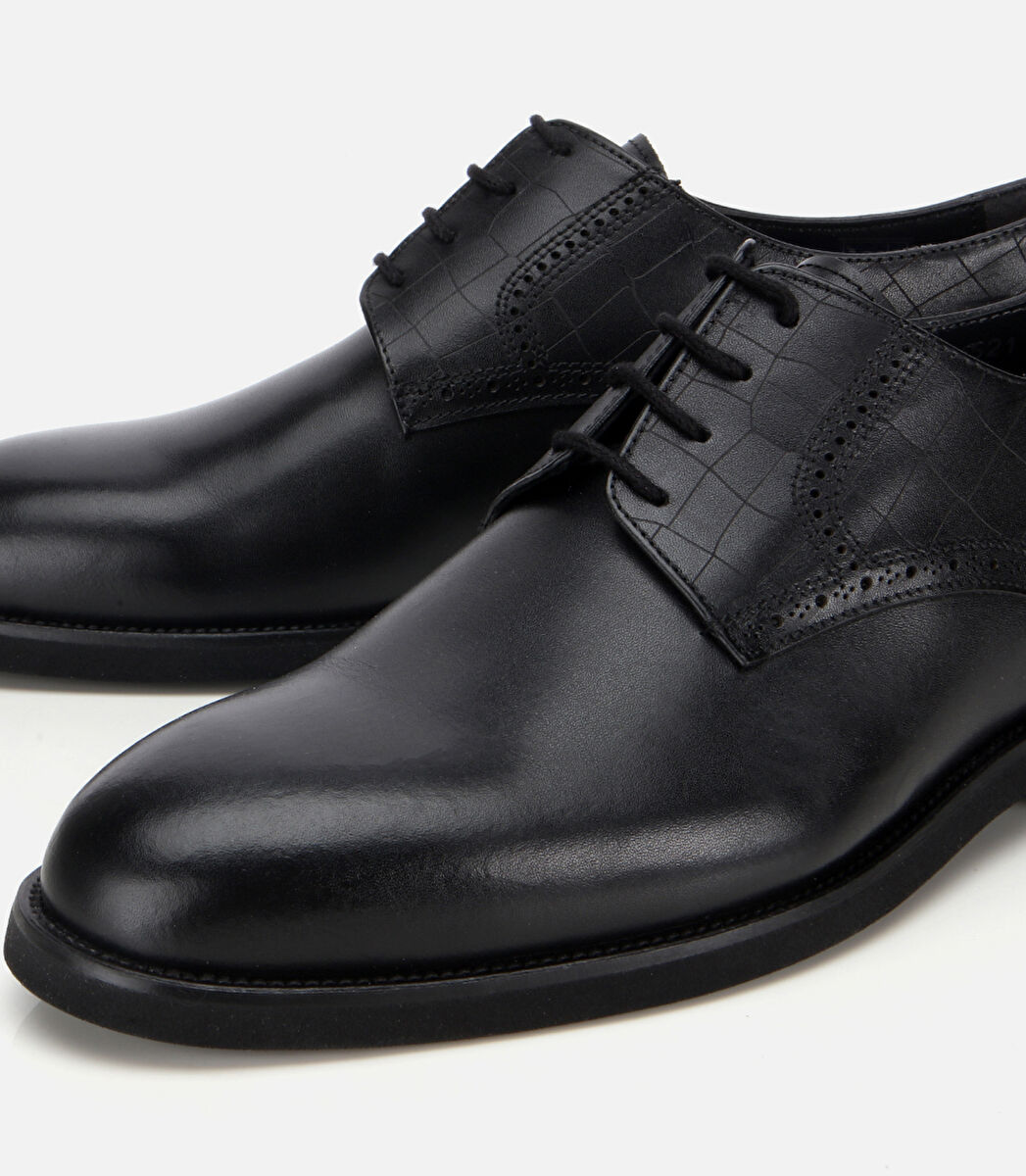 Erkek Deri Siyah Klasik Ayakkabı