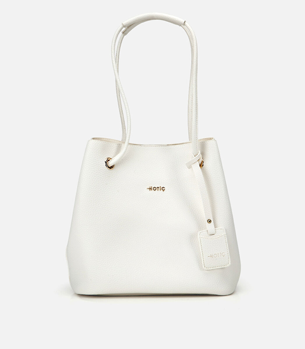 Beyaz Kadın Omuz Çantası