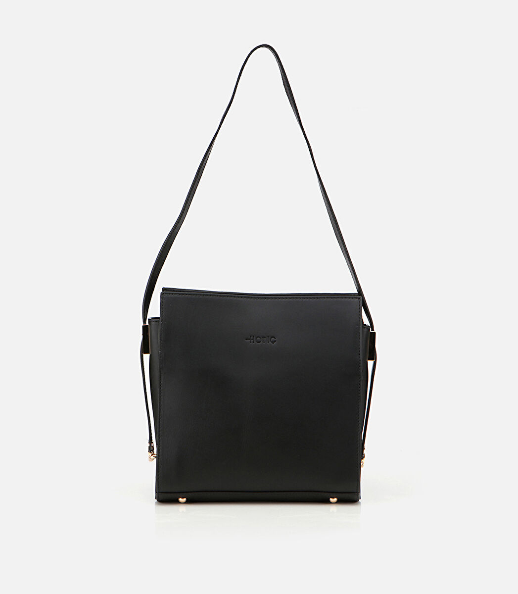 Kadın Deri Siyah Omuz Çantası