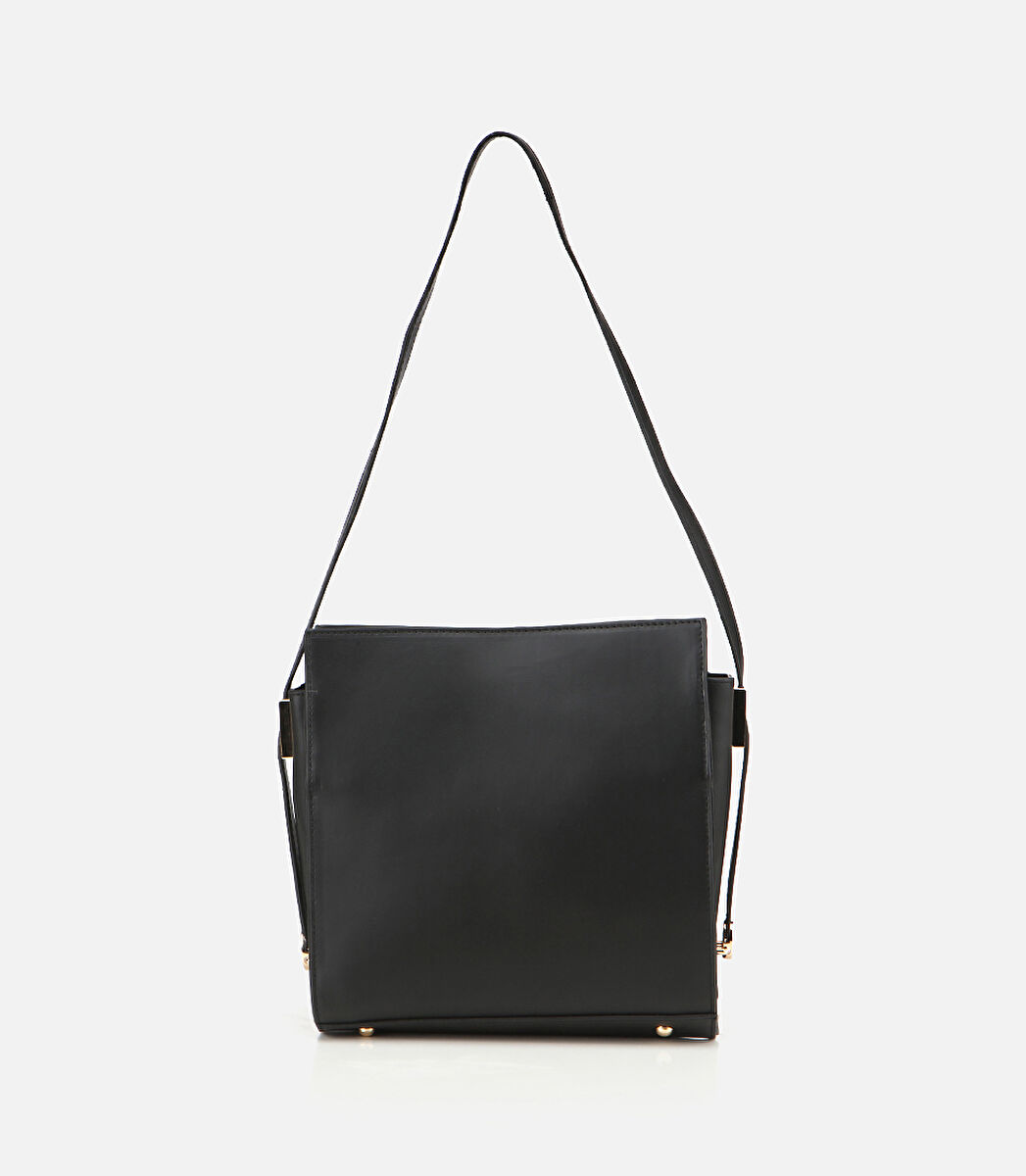 Kadın Deri Siyah Omuz Çantası