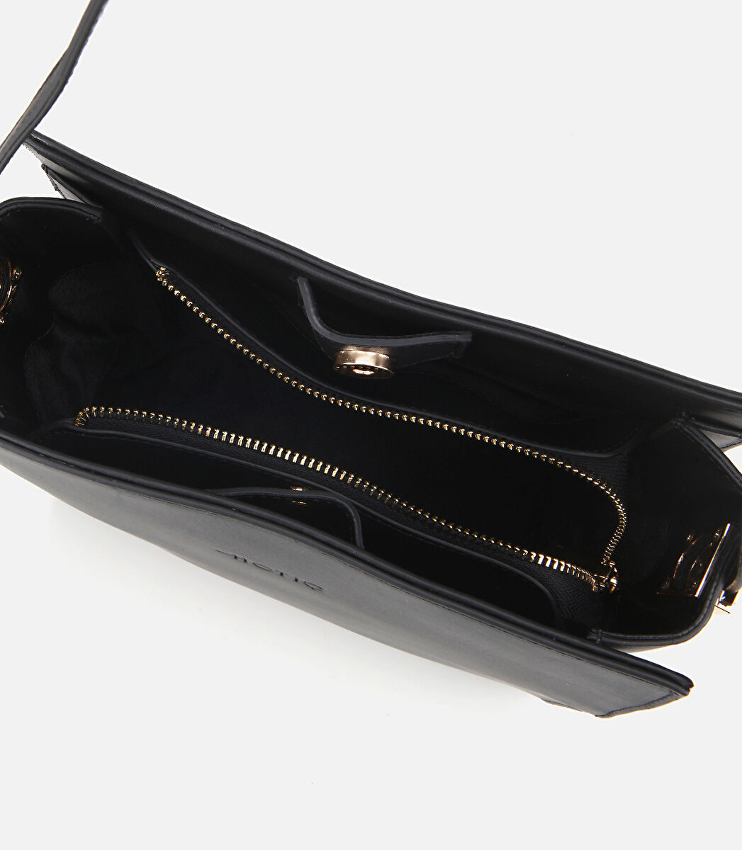 Kadın Deri Siyah Omuz Çantası