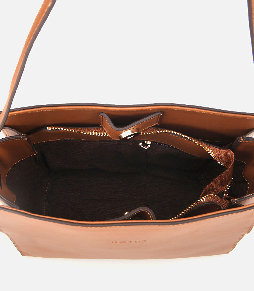 Kadın Deri Taba Omuz Çantası