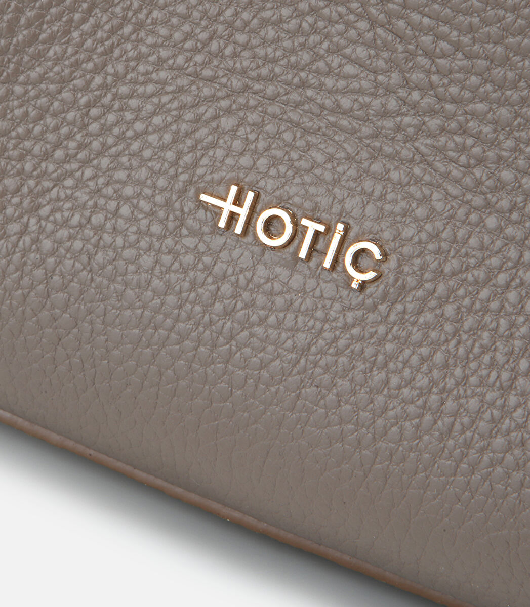 Kadın Deri Vizon Fermuarlı Omuz Çantası