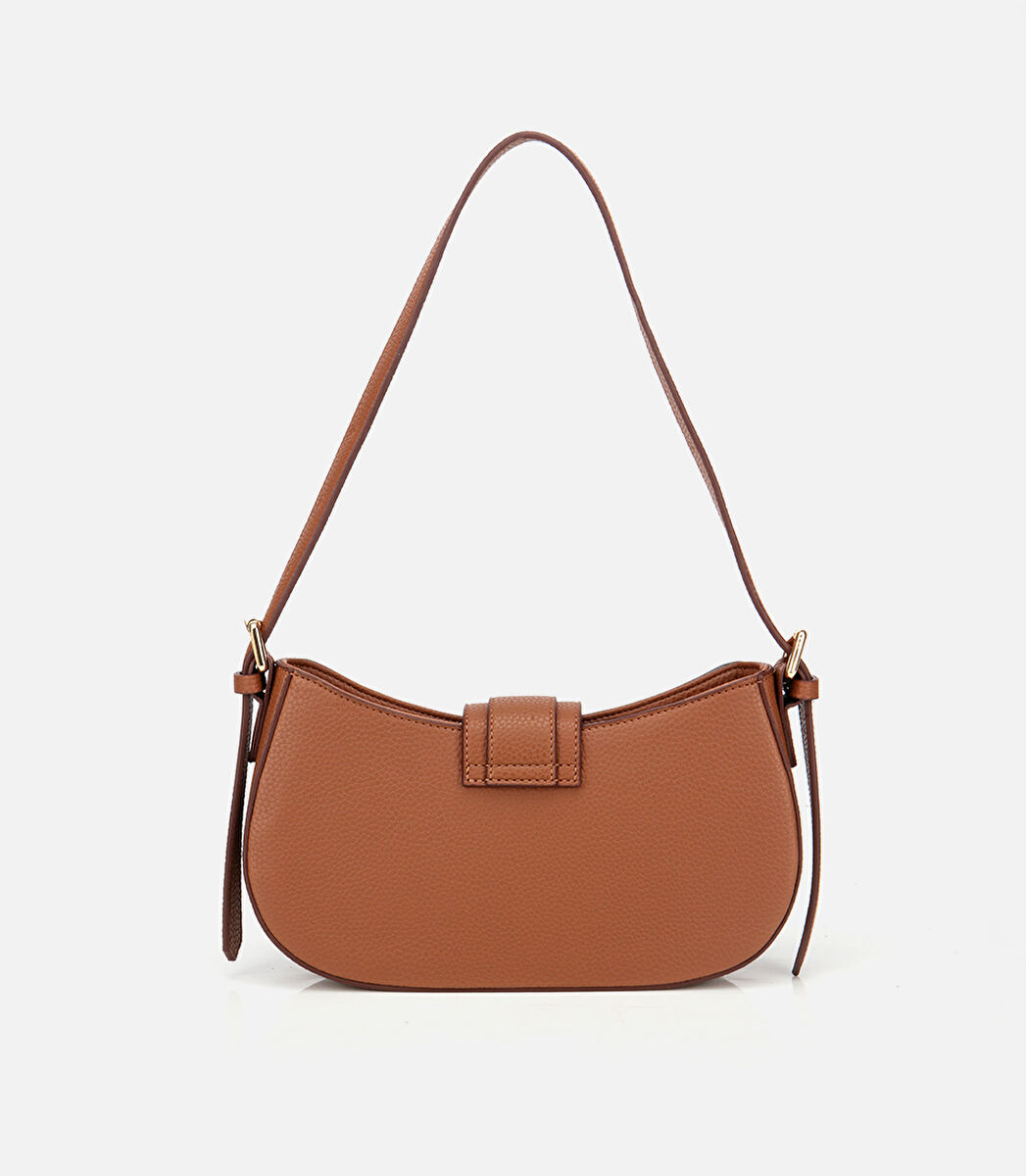 Kadın Taba Kilit Detaylı Omuz Çantası