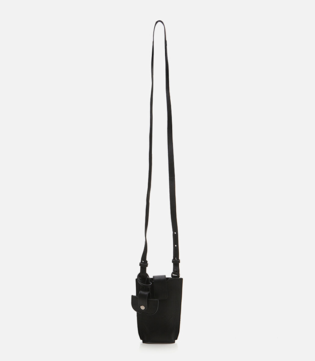 Erkek Deri Siyah Postacı Çantası