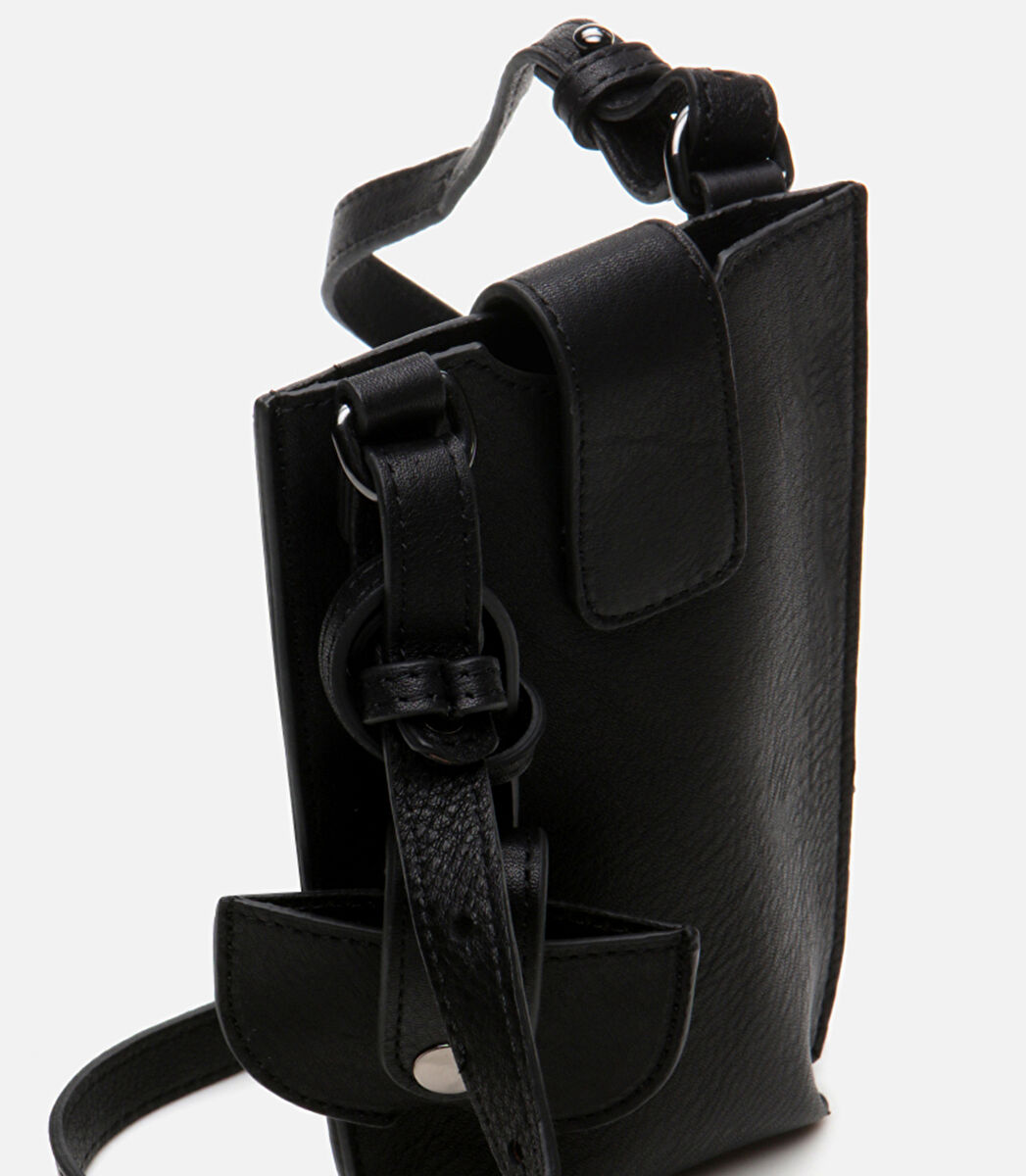 Erkek Deri Siyah Postacı Çantası