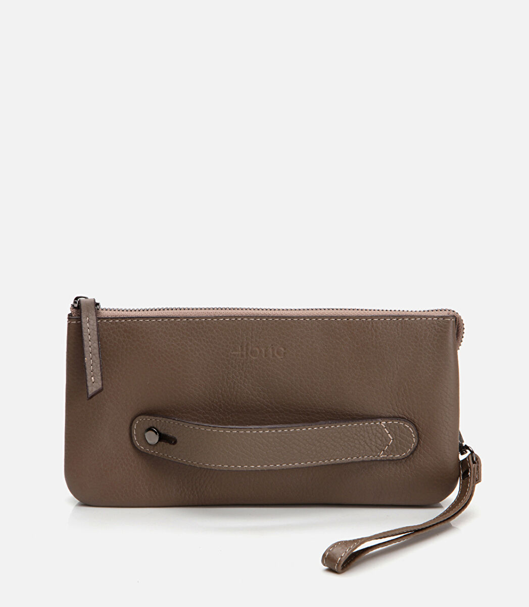 Erkek Deri Bej El Çantası