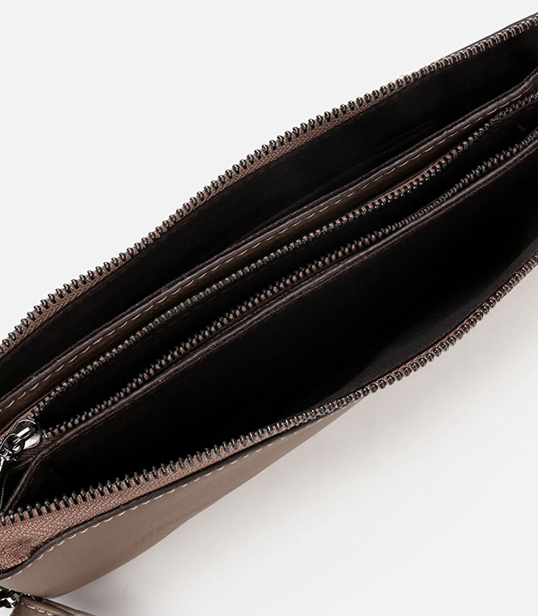 Erkek Deri Bej El Çantası