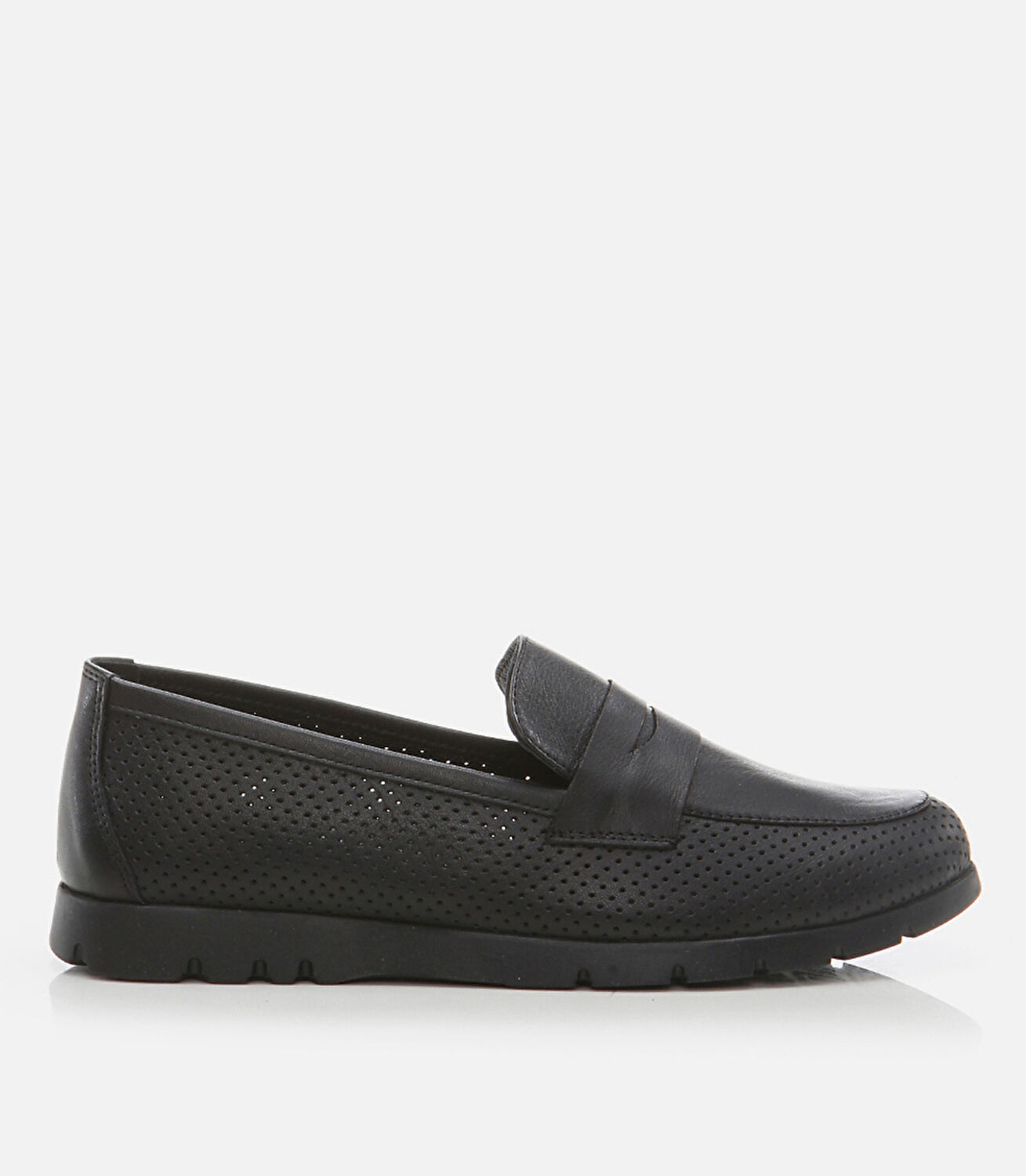 Kadın Deri Siyah Loafer