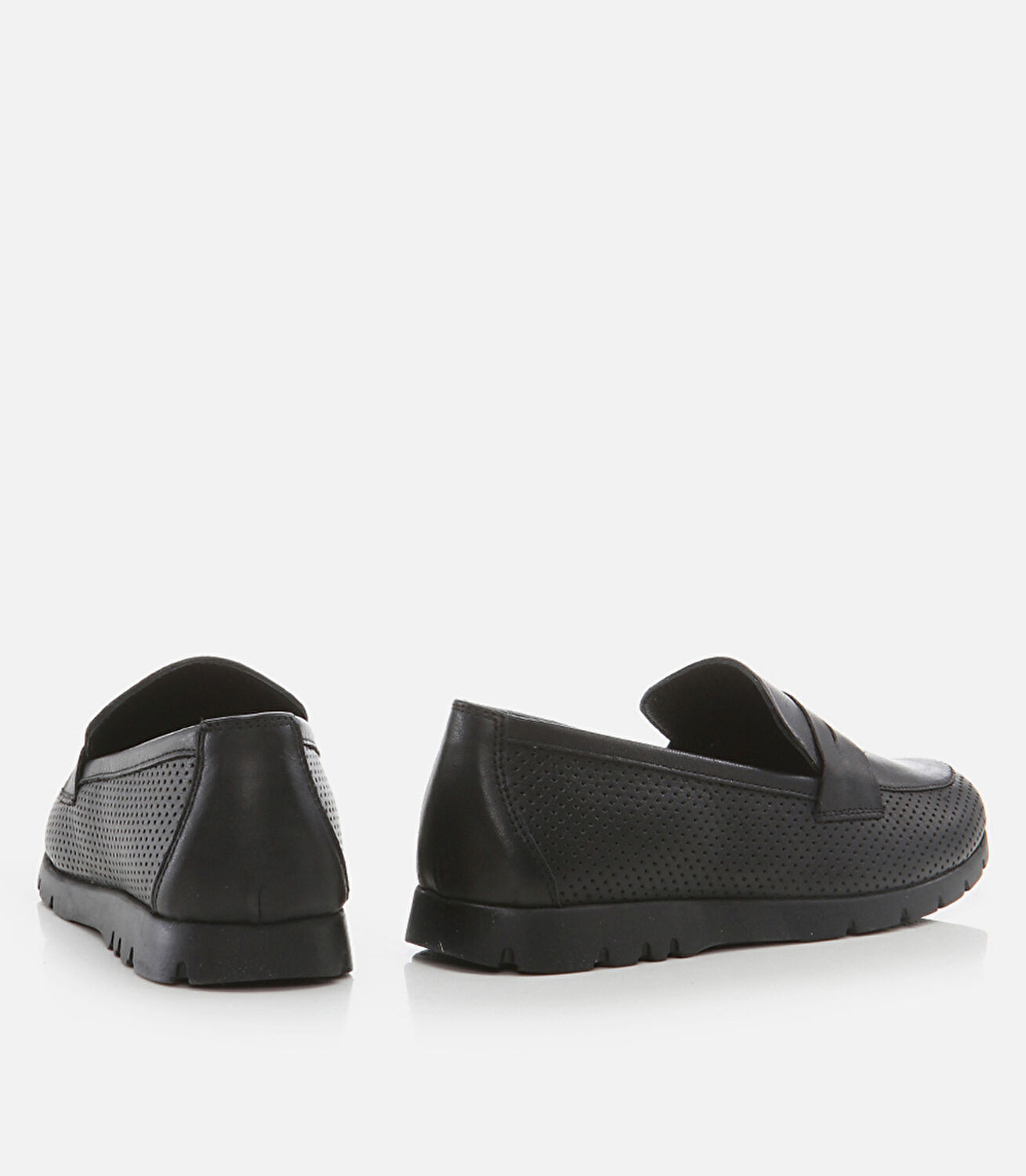 Kadın Deri Siyah Loafer