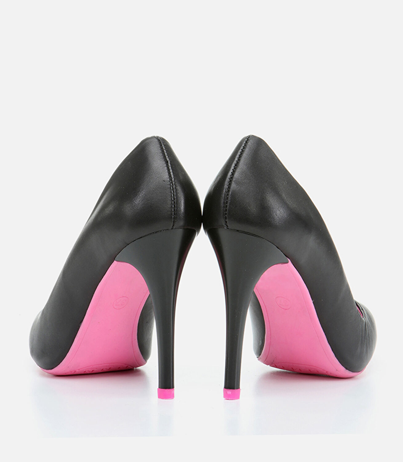Kadın Deri Siyah Stiletto