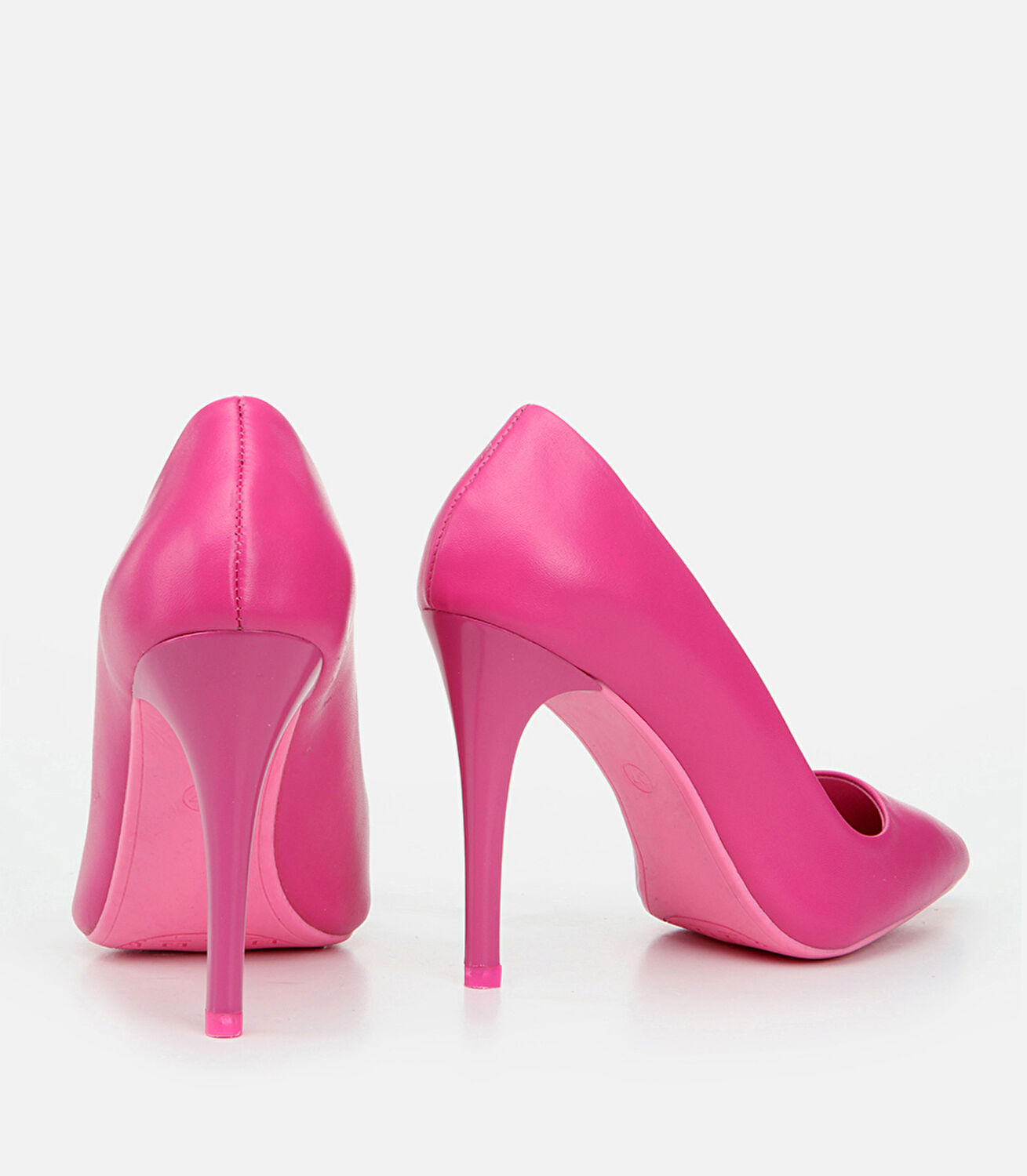 Kadın Deri Pembe Stiletto
