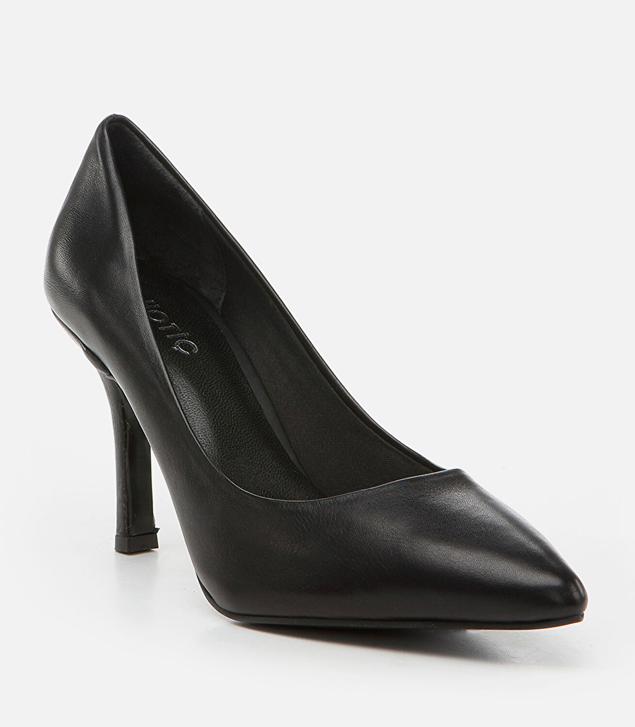 Kadın Deri Siyah Stiletto