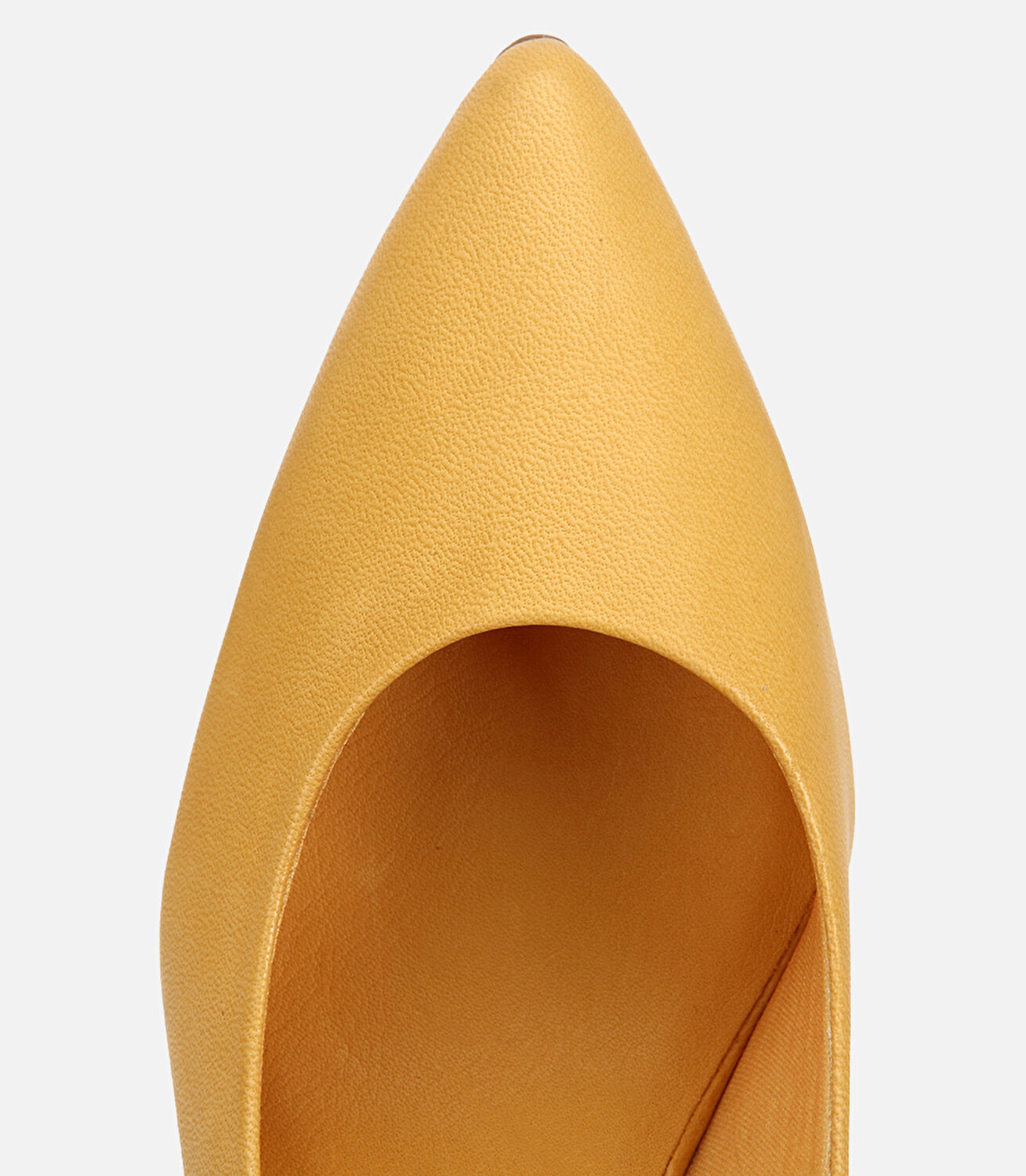 Kadın Deri Sarı Klasik Stiletto