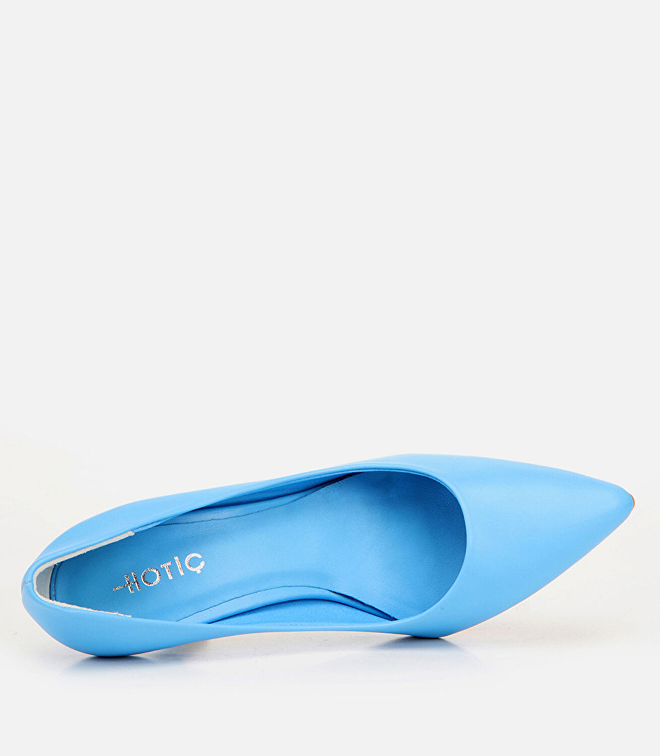 Kadın Deri Açık Mavi  Stiletto
