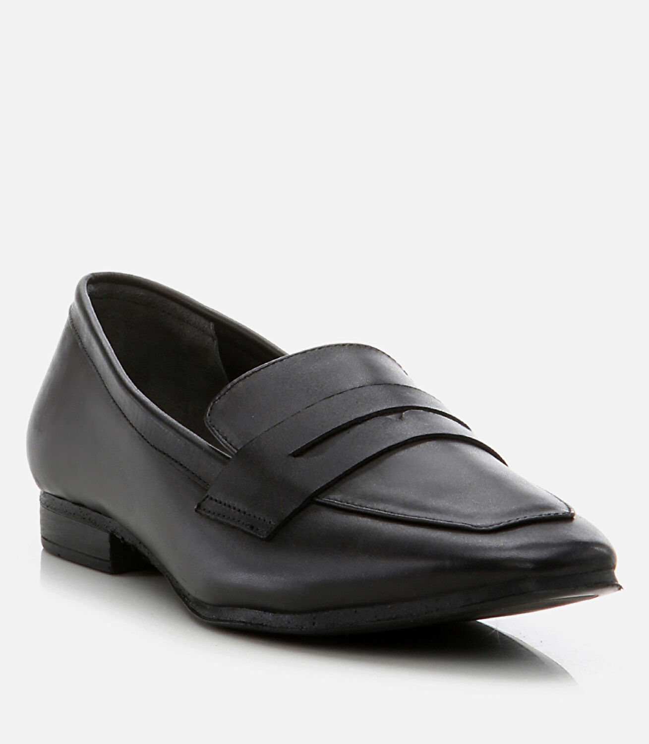 Kadın Deri Siyah Loafer