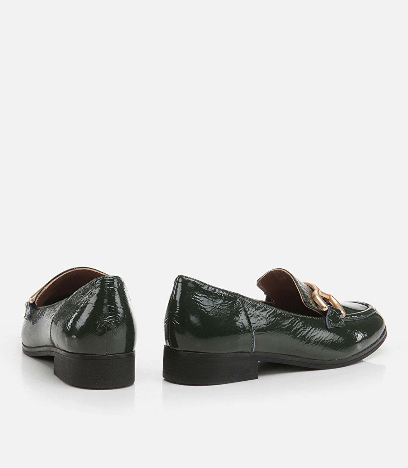 Kadın Deri Haki Loafer