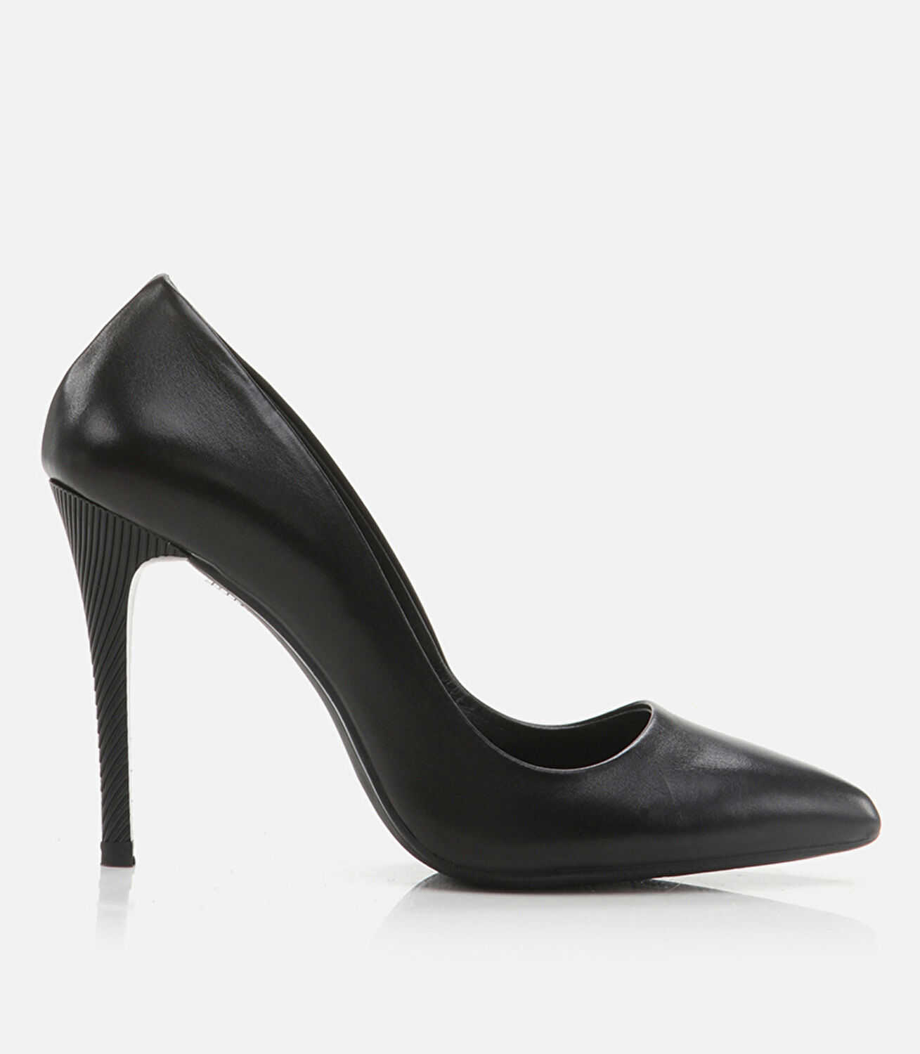 Kadın Deri Siyah Stiletto