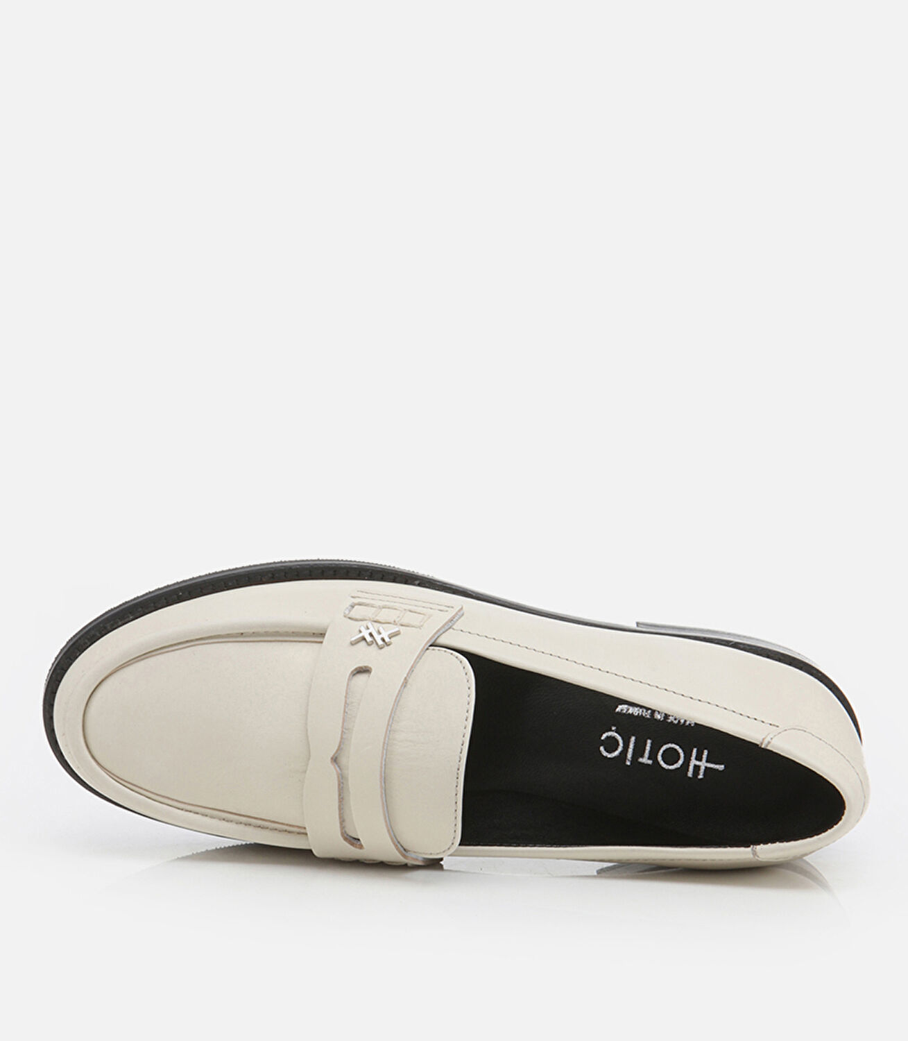 Kadın Deri Ekru Loafer
