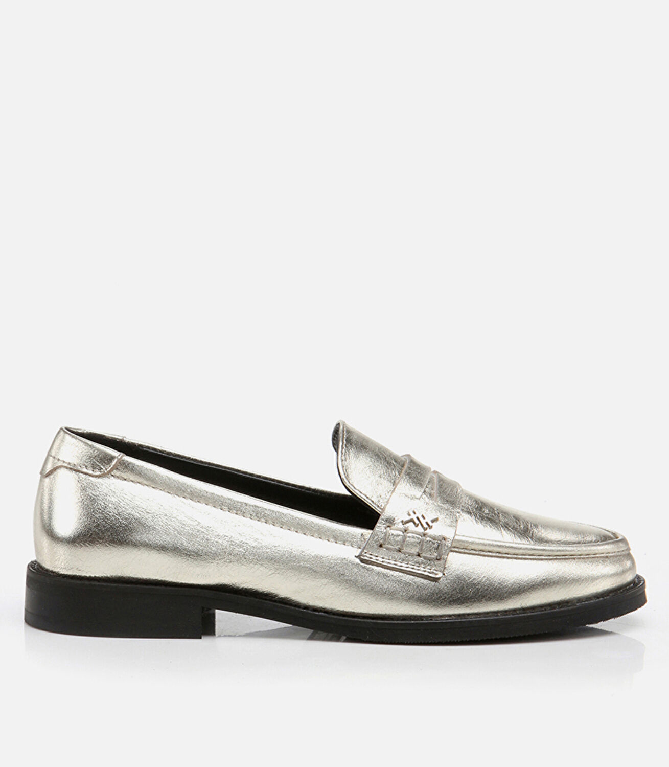 Kadın Deri Gold Loafer