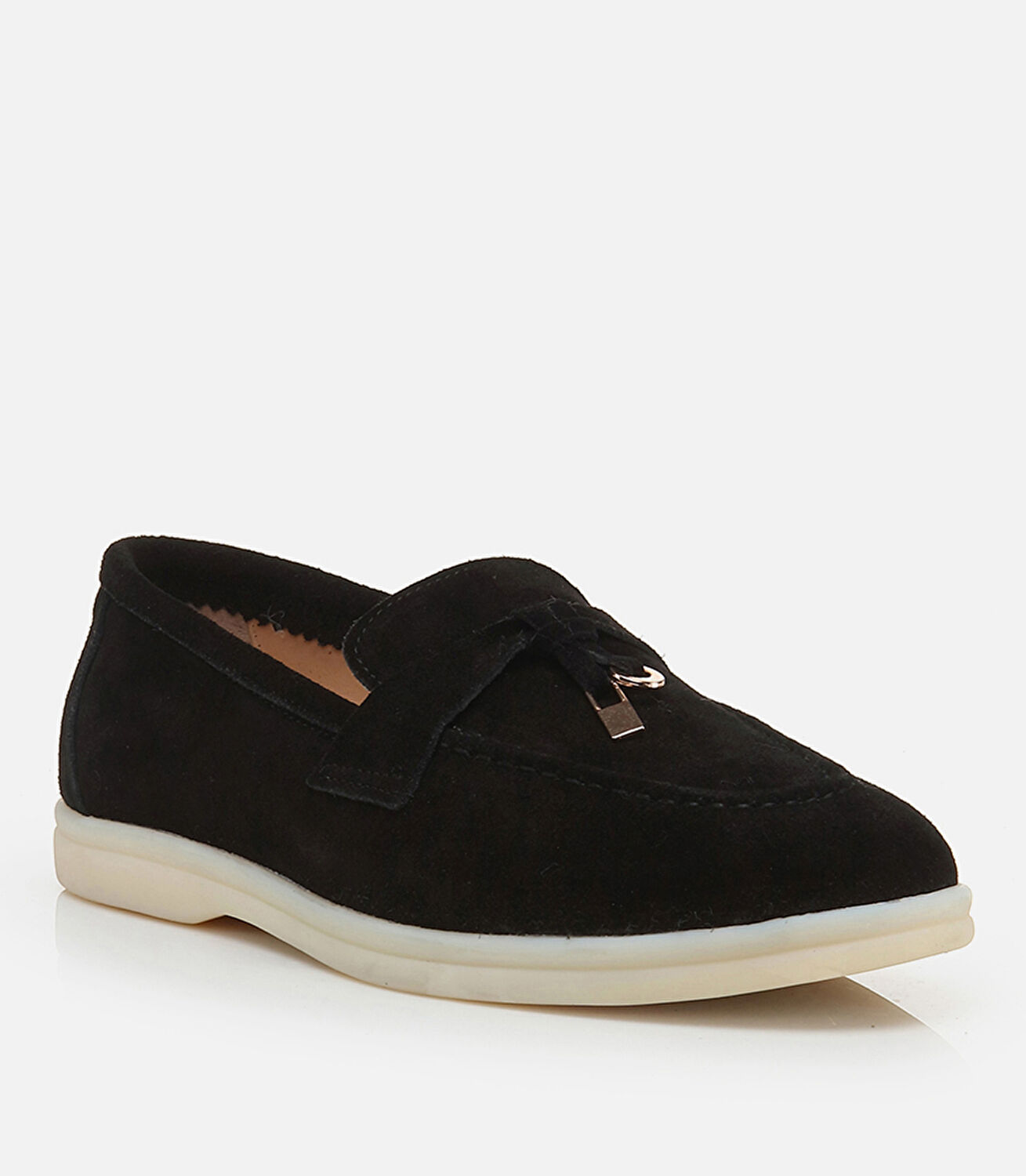 Kadın Deri Siyah Loafer