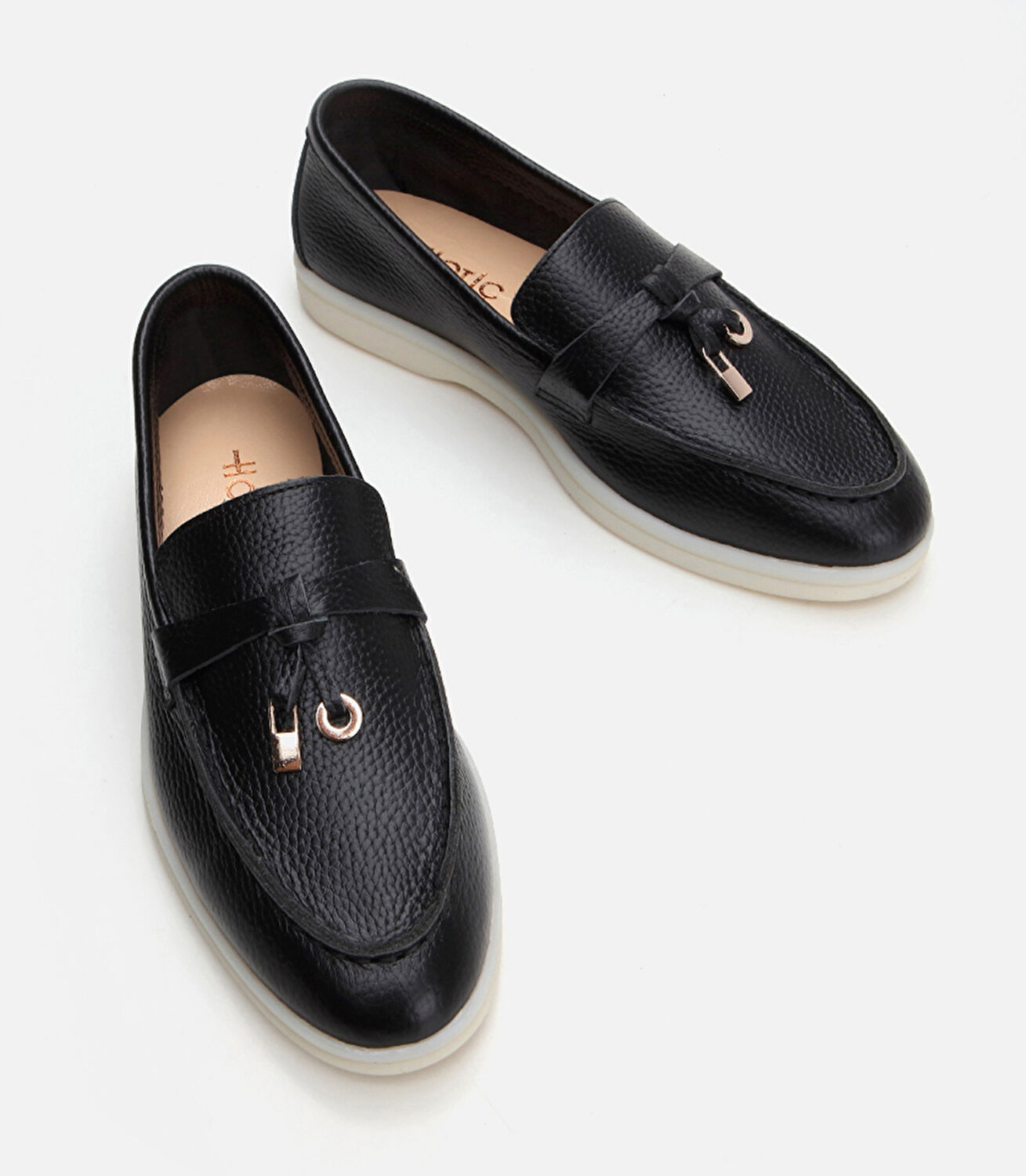 Kadın Deri Siyah Loafer