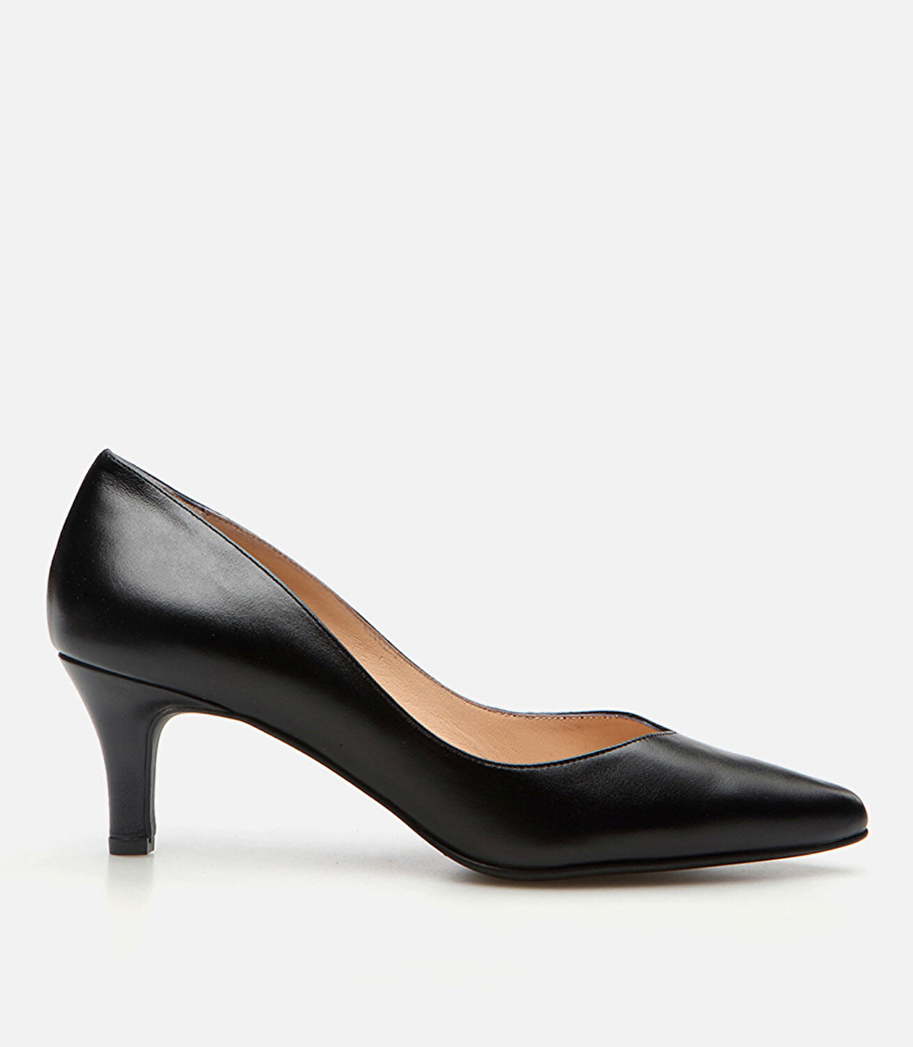 Kadın Deri Siyah Stiletto