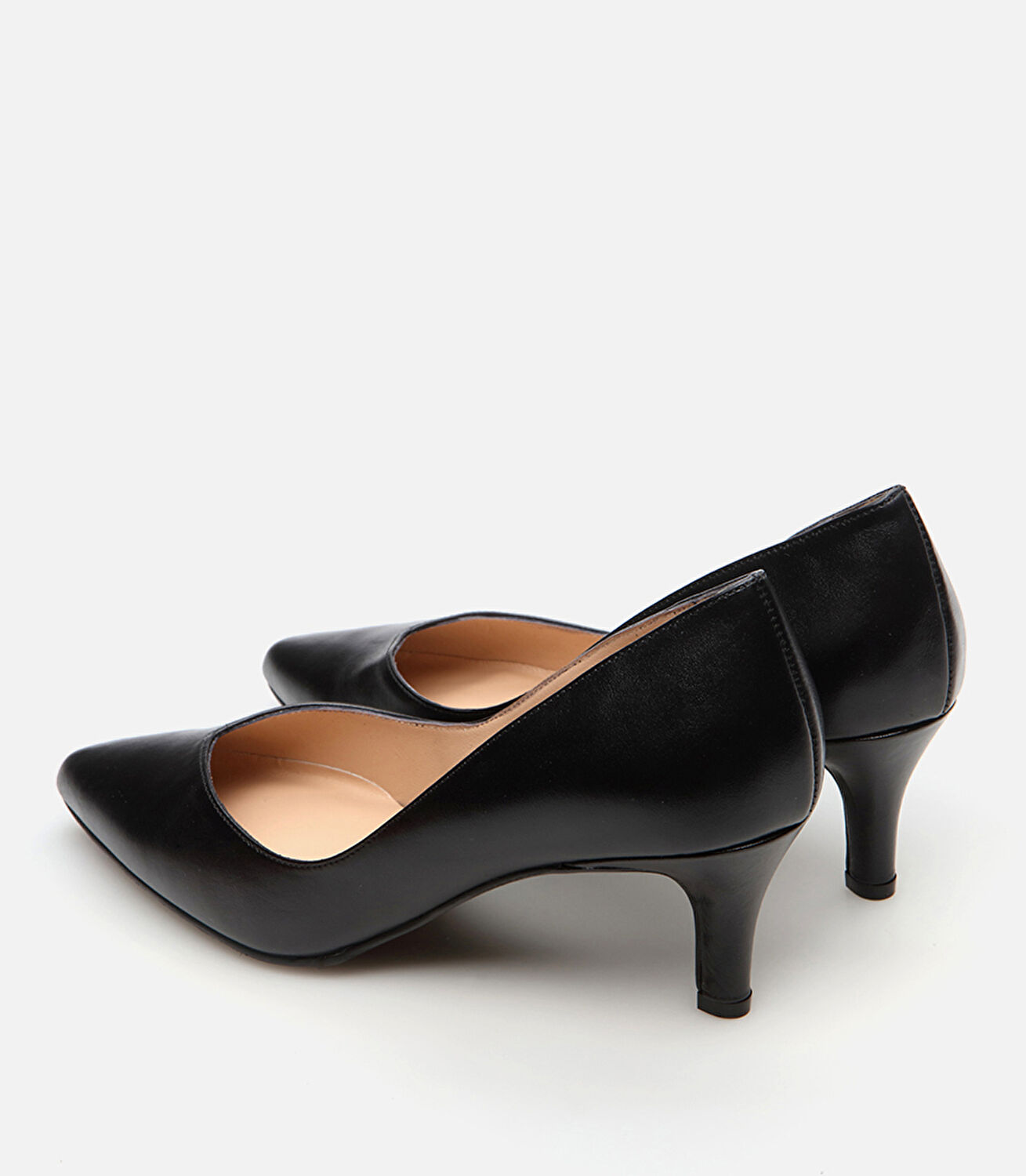 Kadın Deri Siyah Stiletto