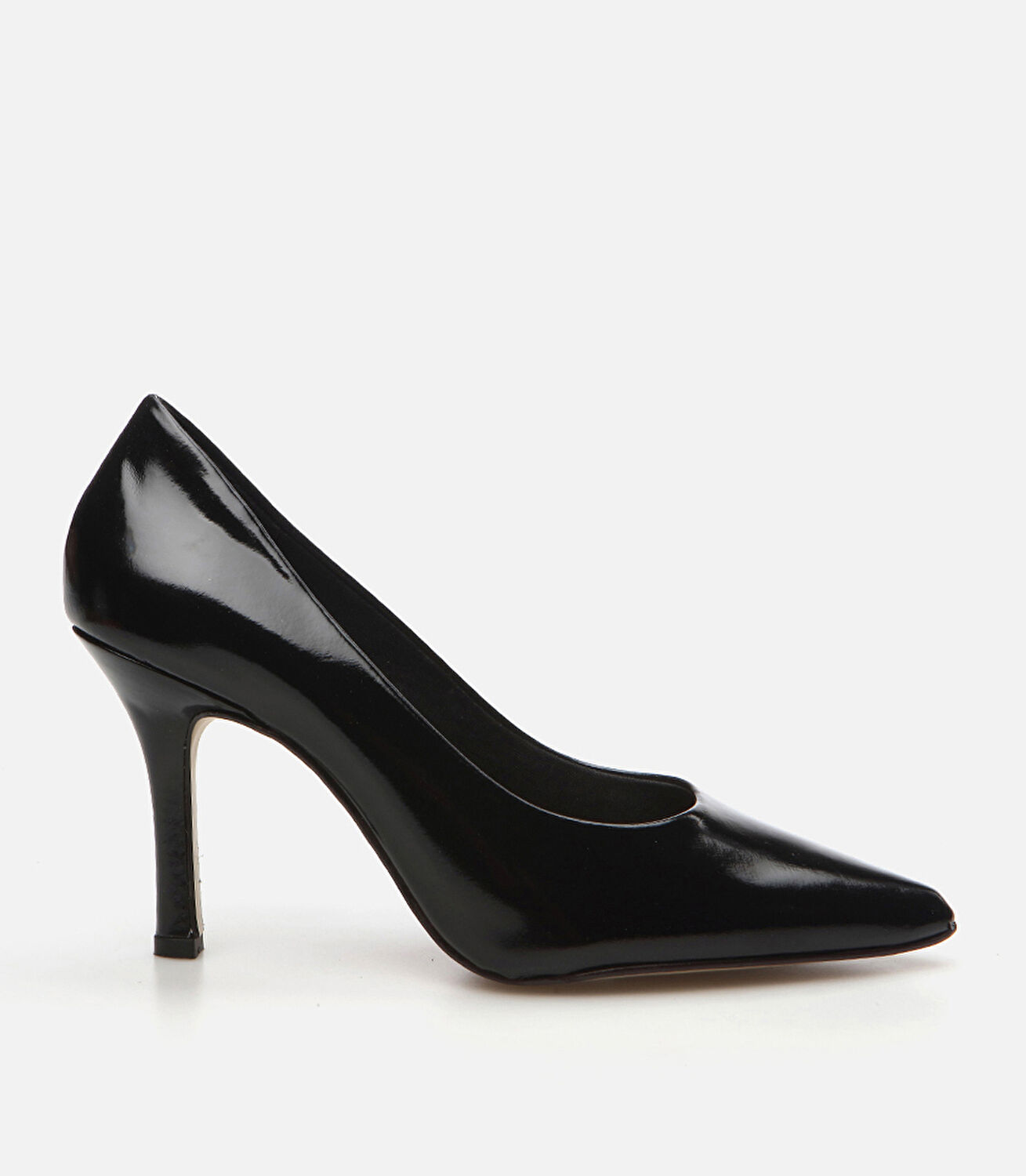 Kadın Deri Siyah Stiletto