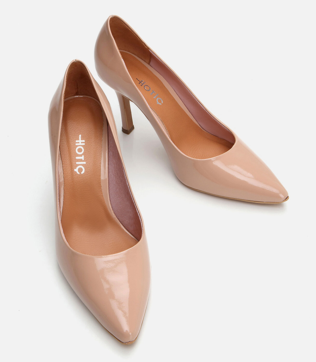 Kadın Deri Naturel Stiletto
