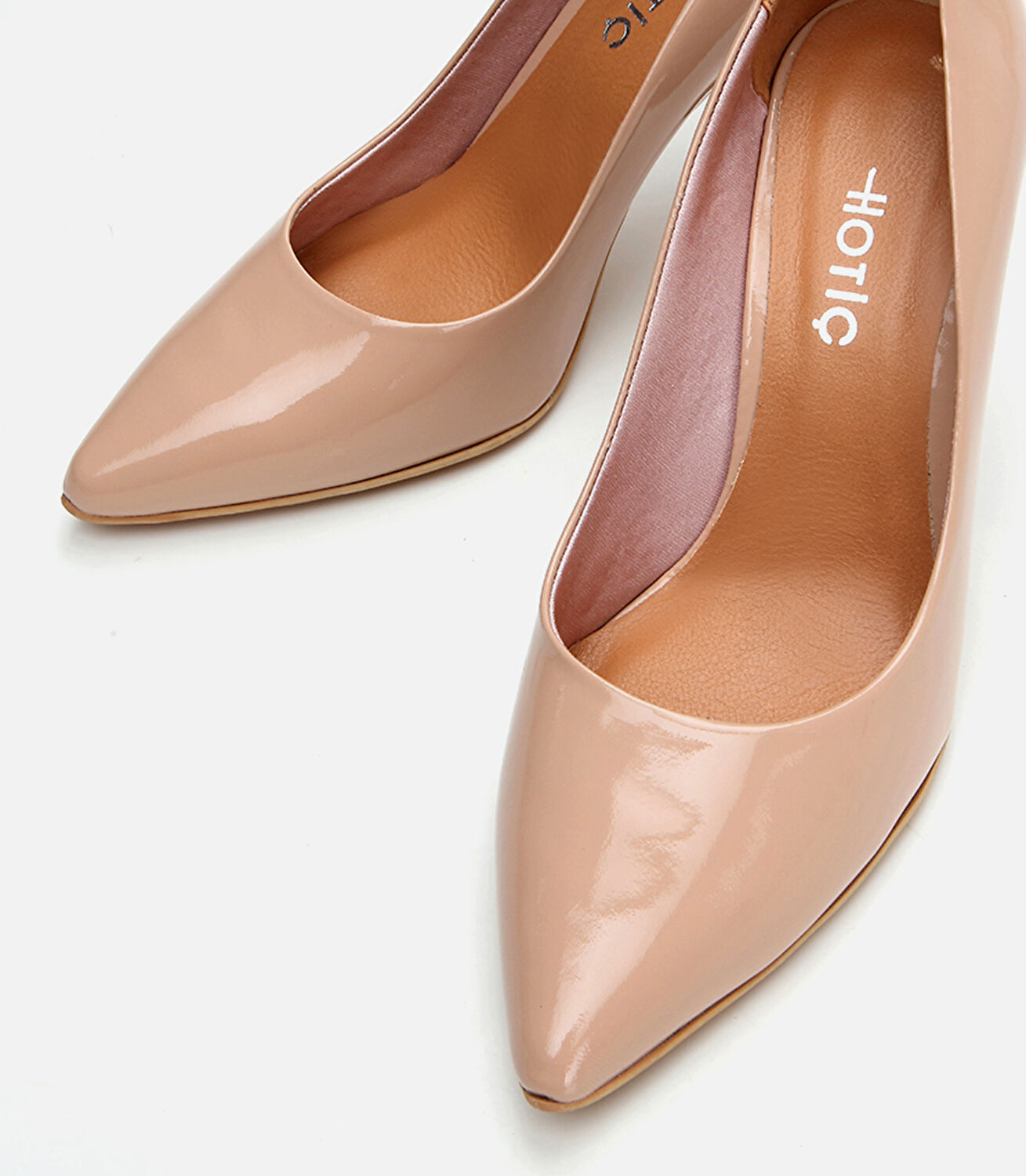 Kadın Deri Naturel Stiletto