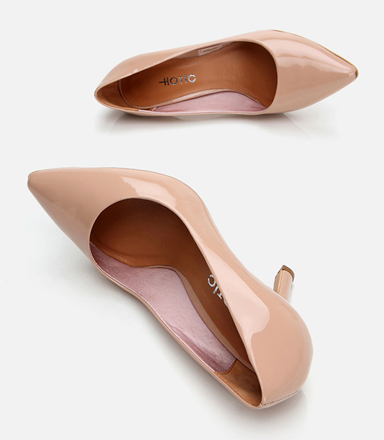 Kadın Deri Naturel Stiletto