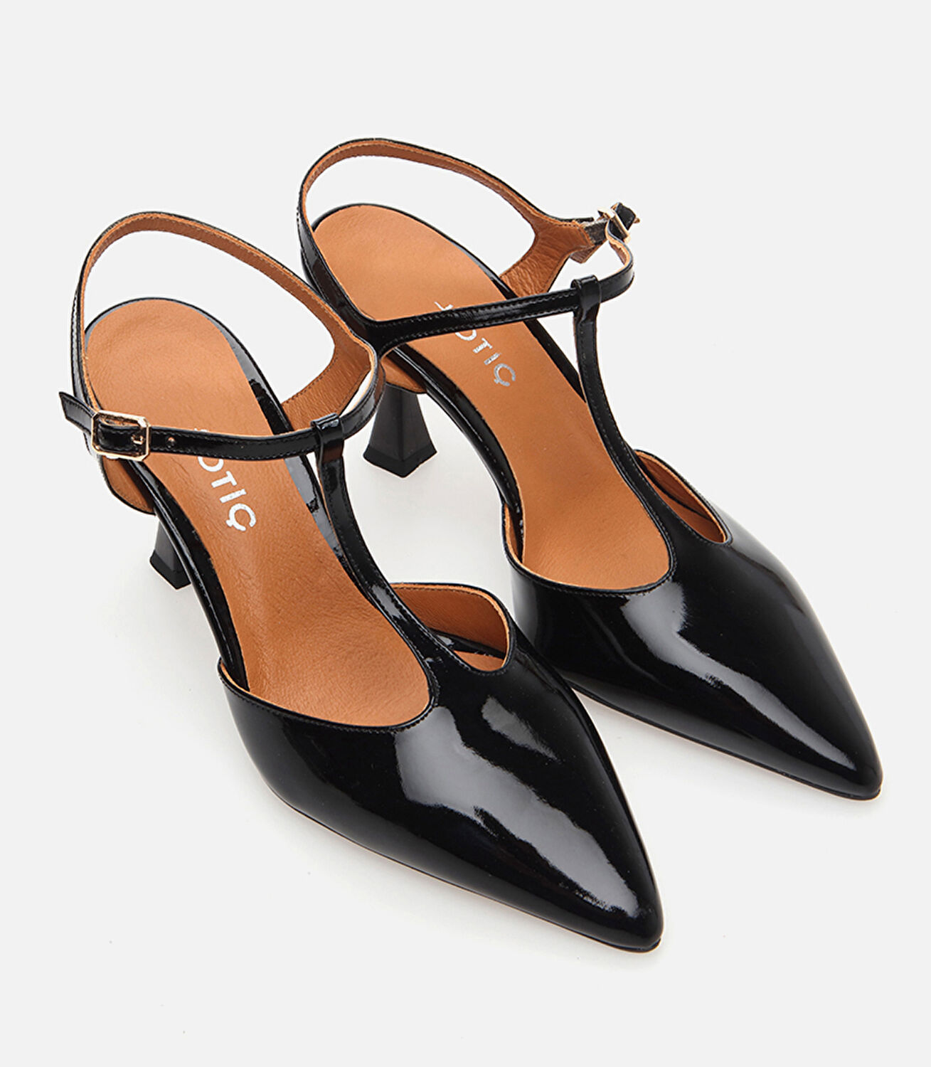 Kadın Deri Siyah İnce Topuklu Stiletto
