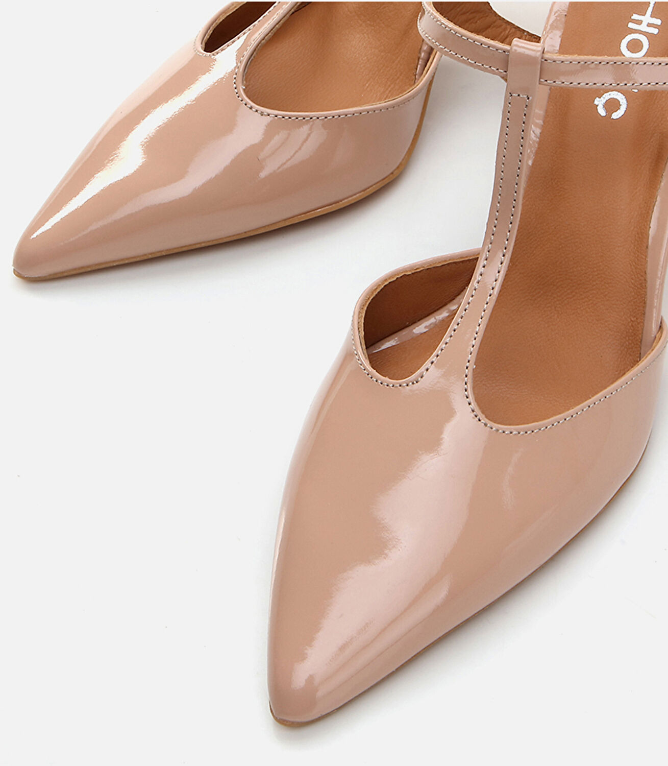 Kadın Deri Pudra Stiletto