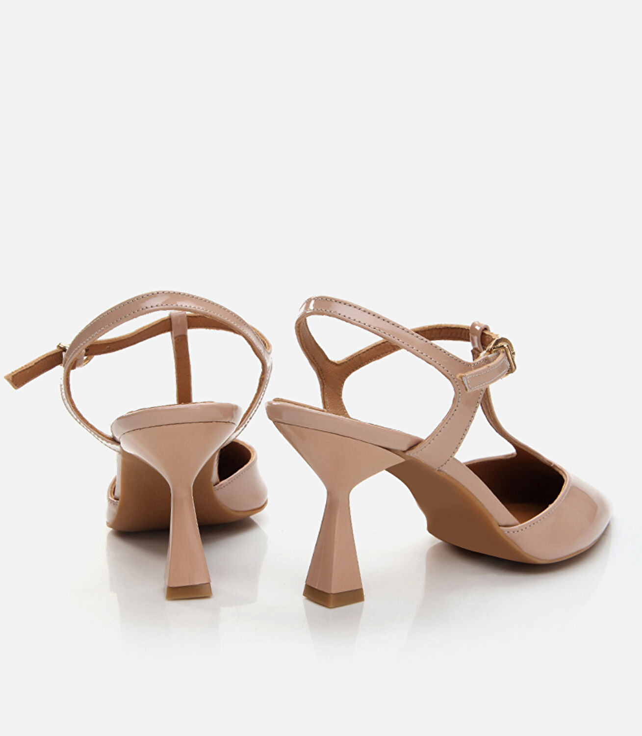 Kadın Deri Pudra Stiletto