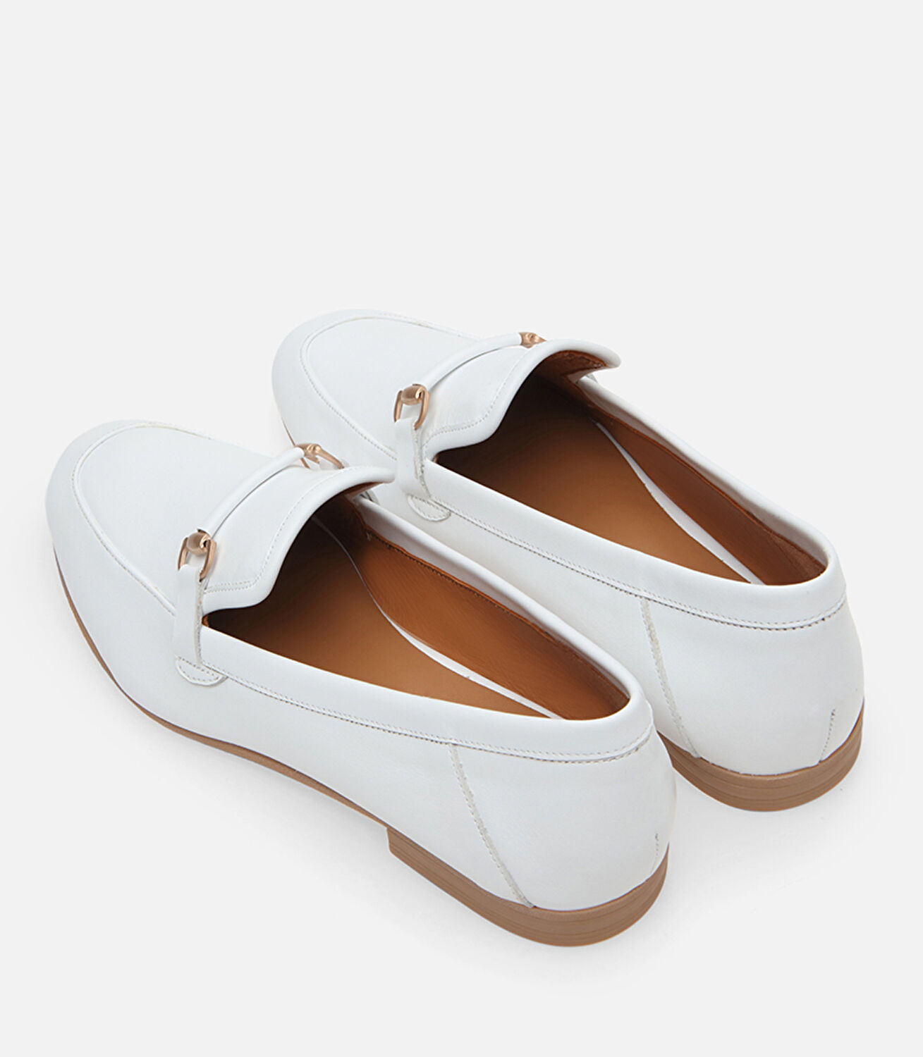 Kadın Deri Beyaz Loafer