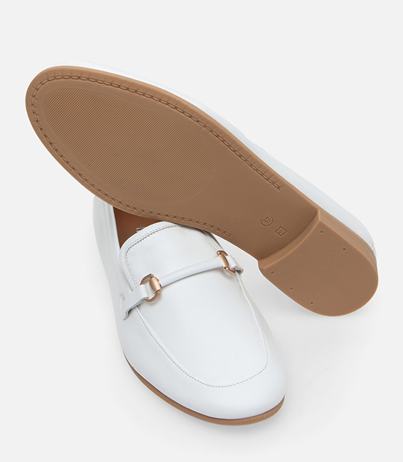 Kadın Deri Beyaz Loafer