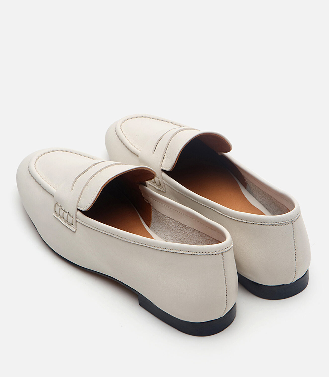 Kadın Deri Ekru Loafer