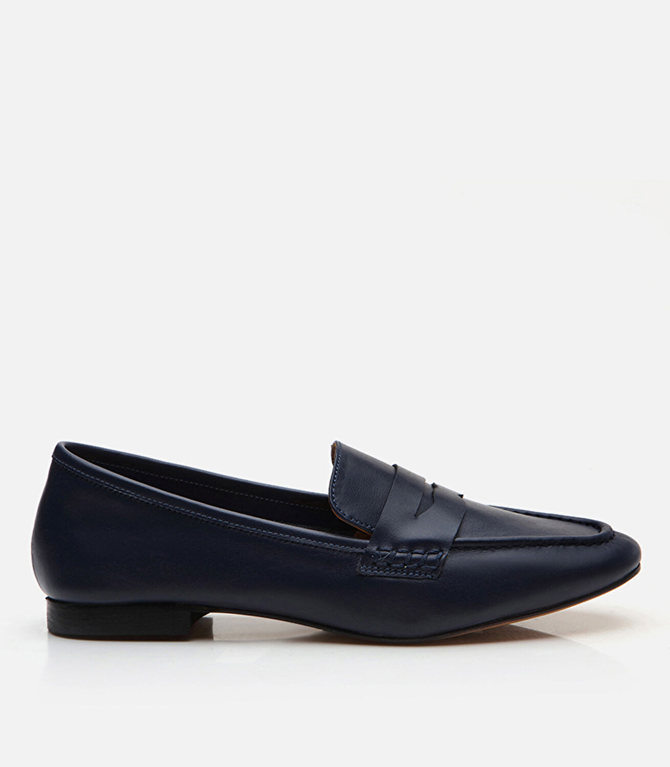 Kadın Deri Lacivert Loafer