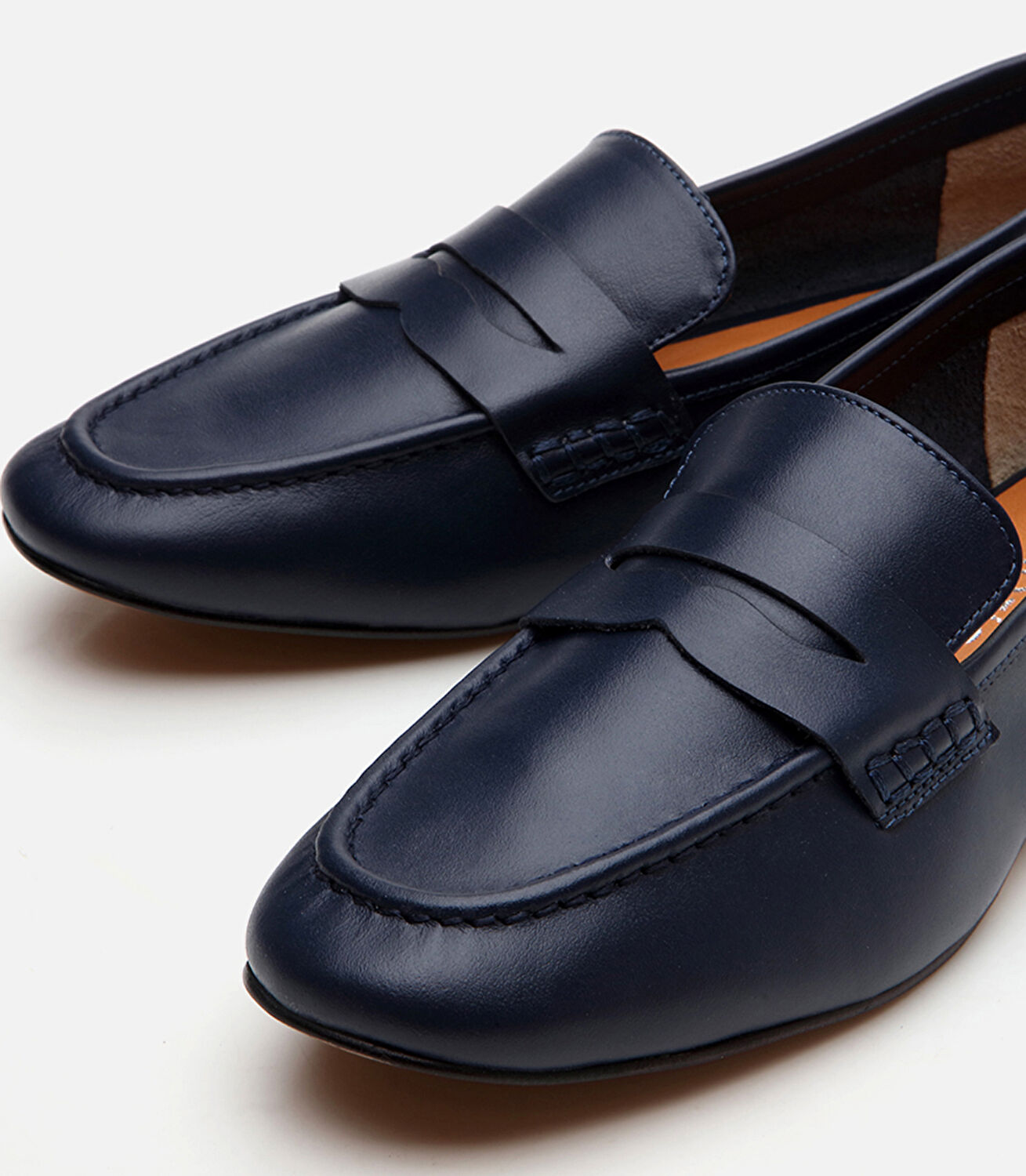 Kadın Deri Lacivert Loafer