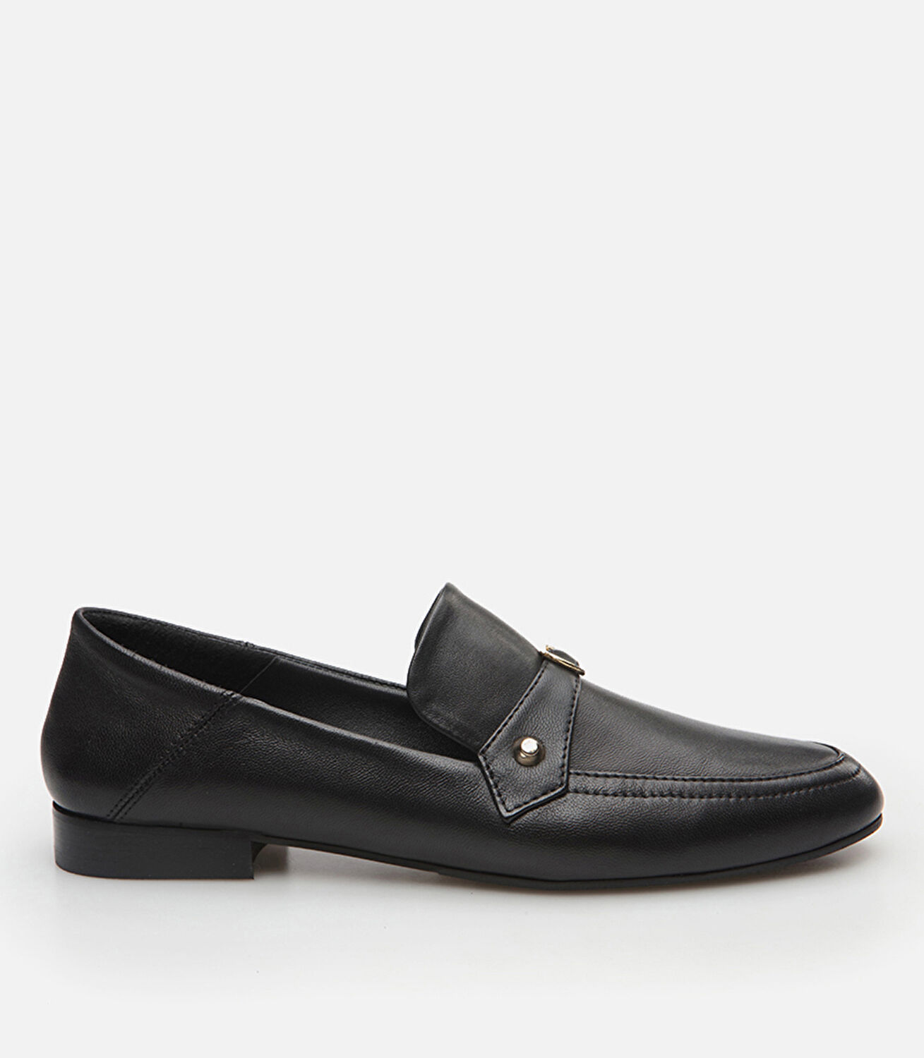 Kadın Deri Siyah Loafer