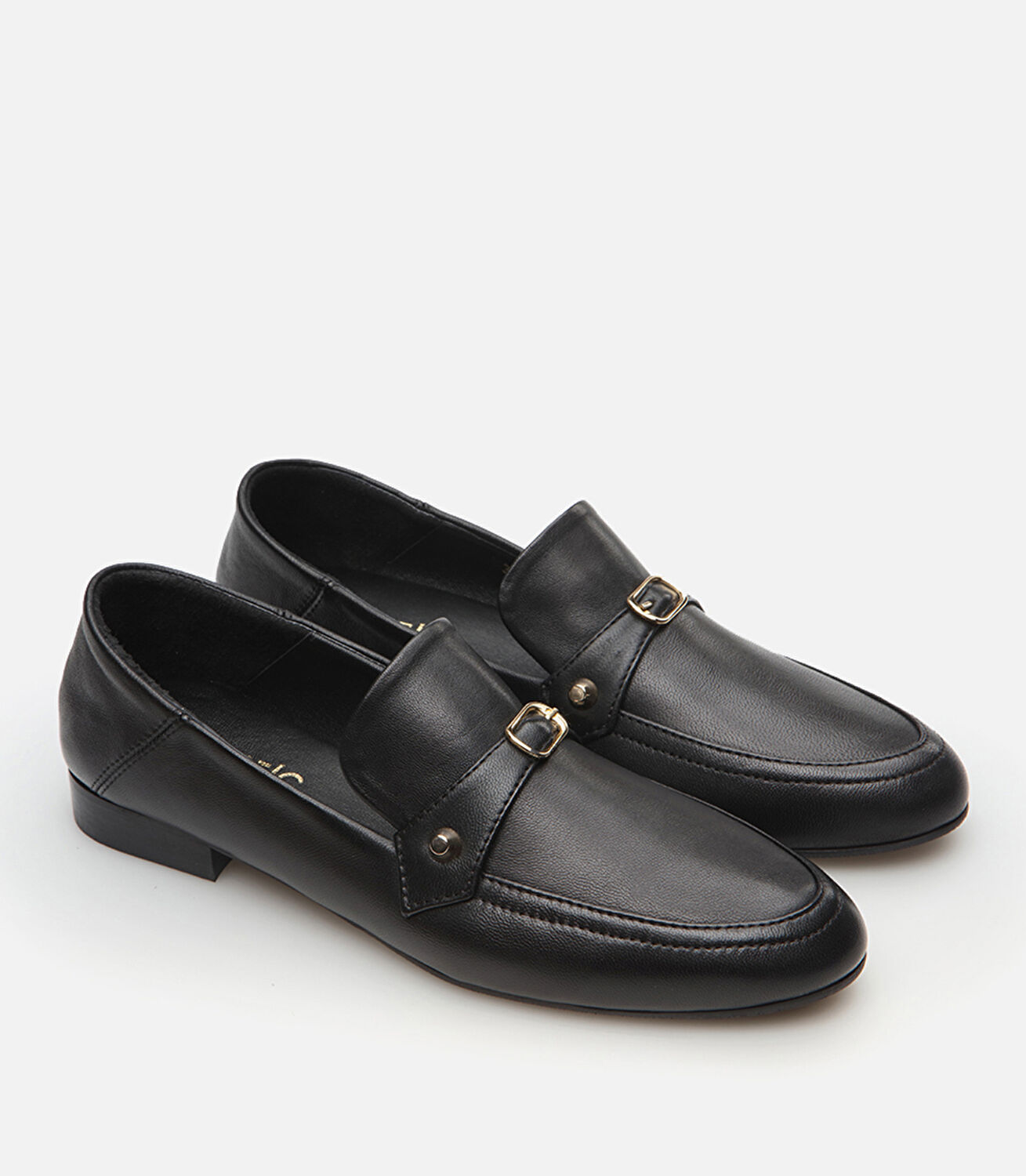 Kadın Deri Siyah Loafer