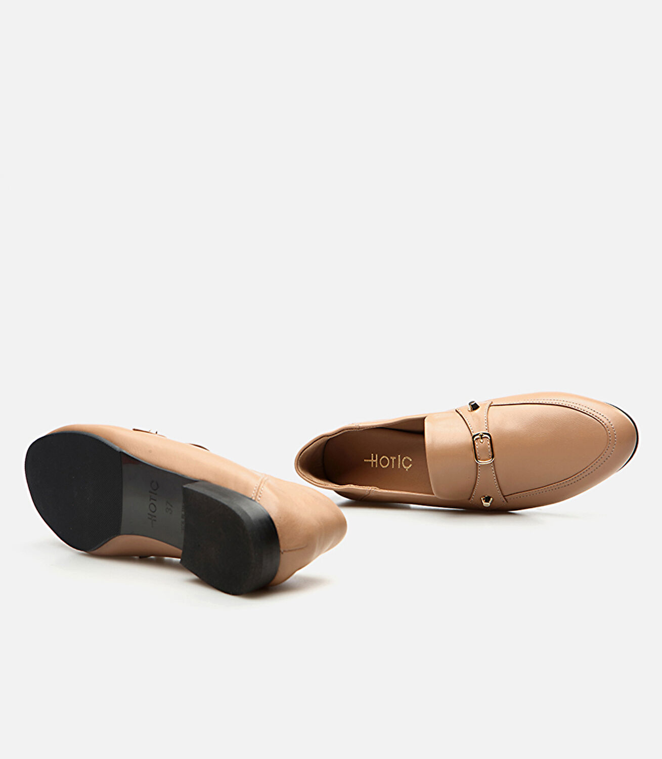 Kadın Deri Naturel Loafer