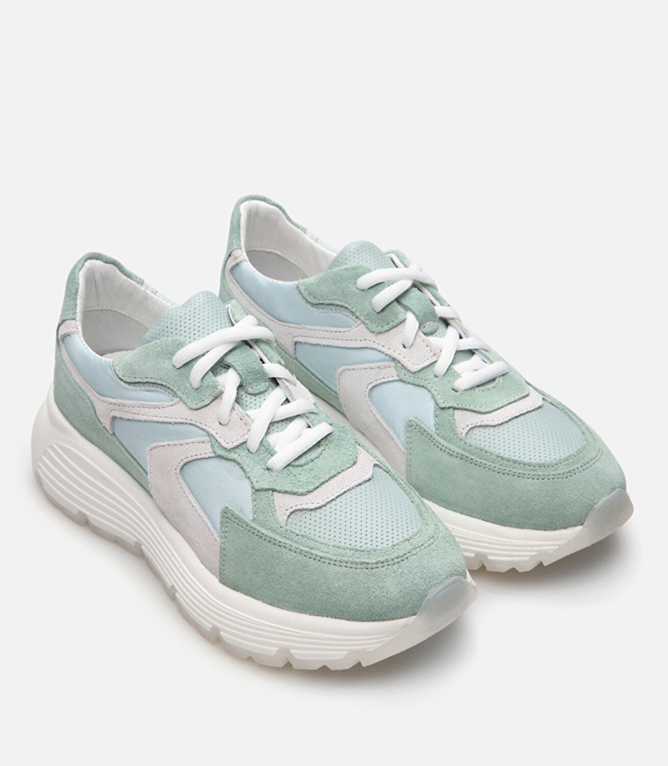 Kadın Deri Yeşil Spor Ayakkabı