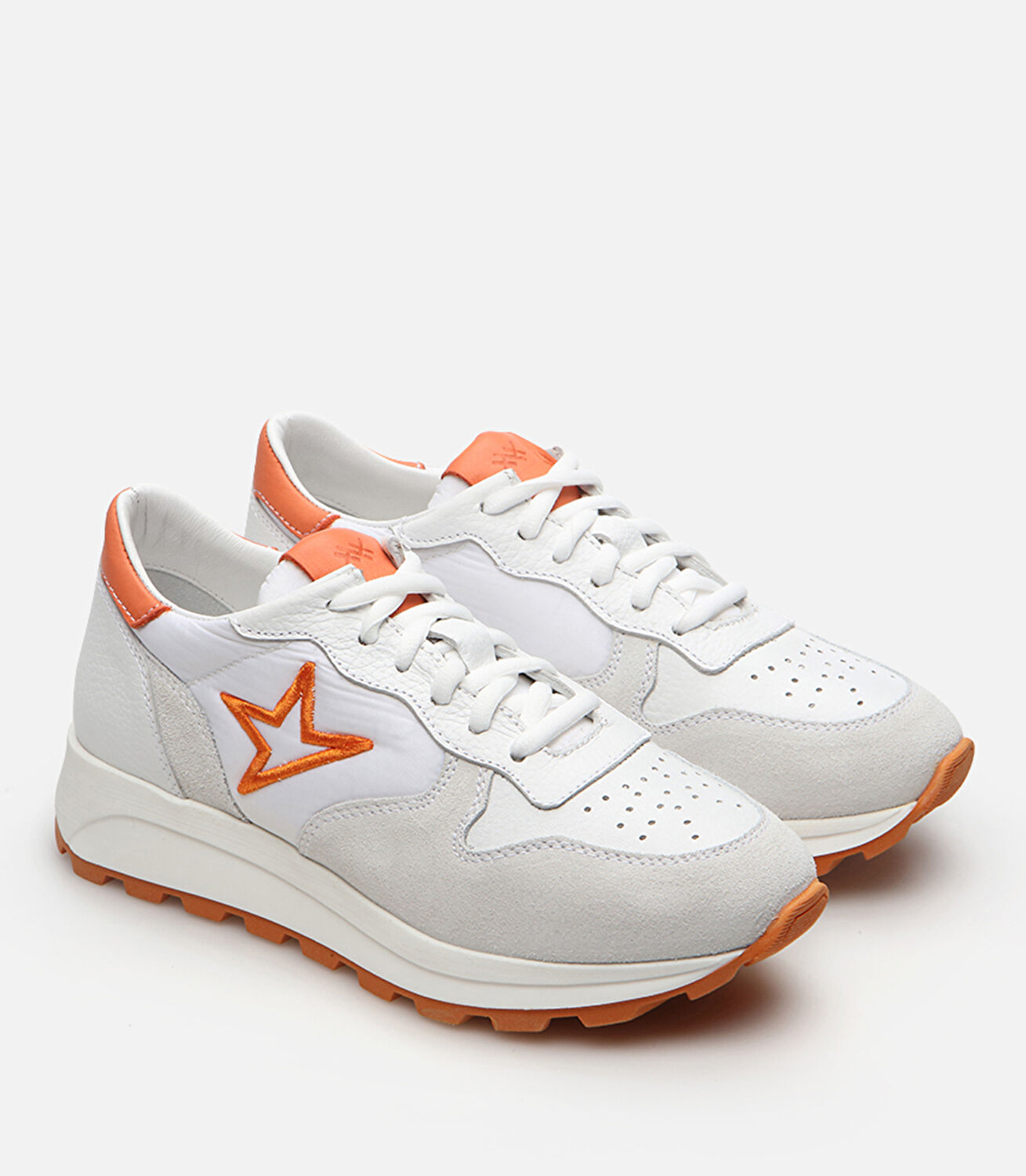 Kadın Deri Beyaz Spor Ayakkabı