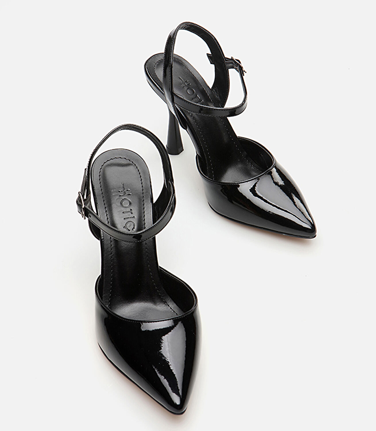 Kadın Siyah Arkası Açık Stiletto