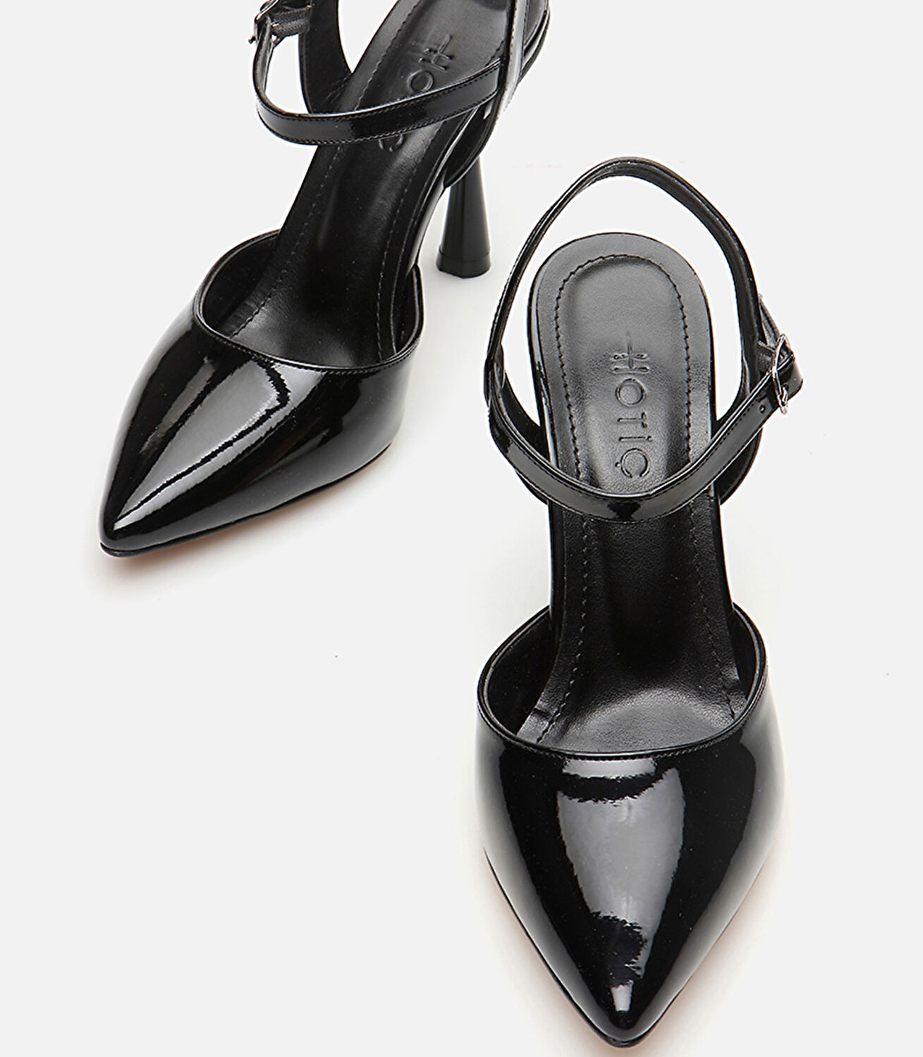 Kadın Siyah Arkası Açık Stiletto