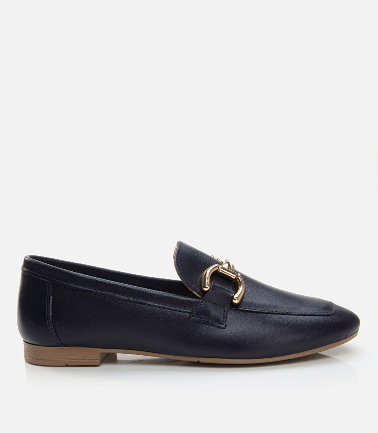 Kadın Deri Lacivert Loafer