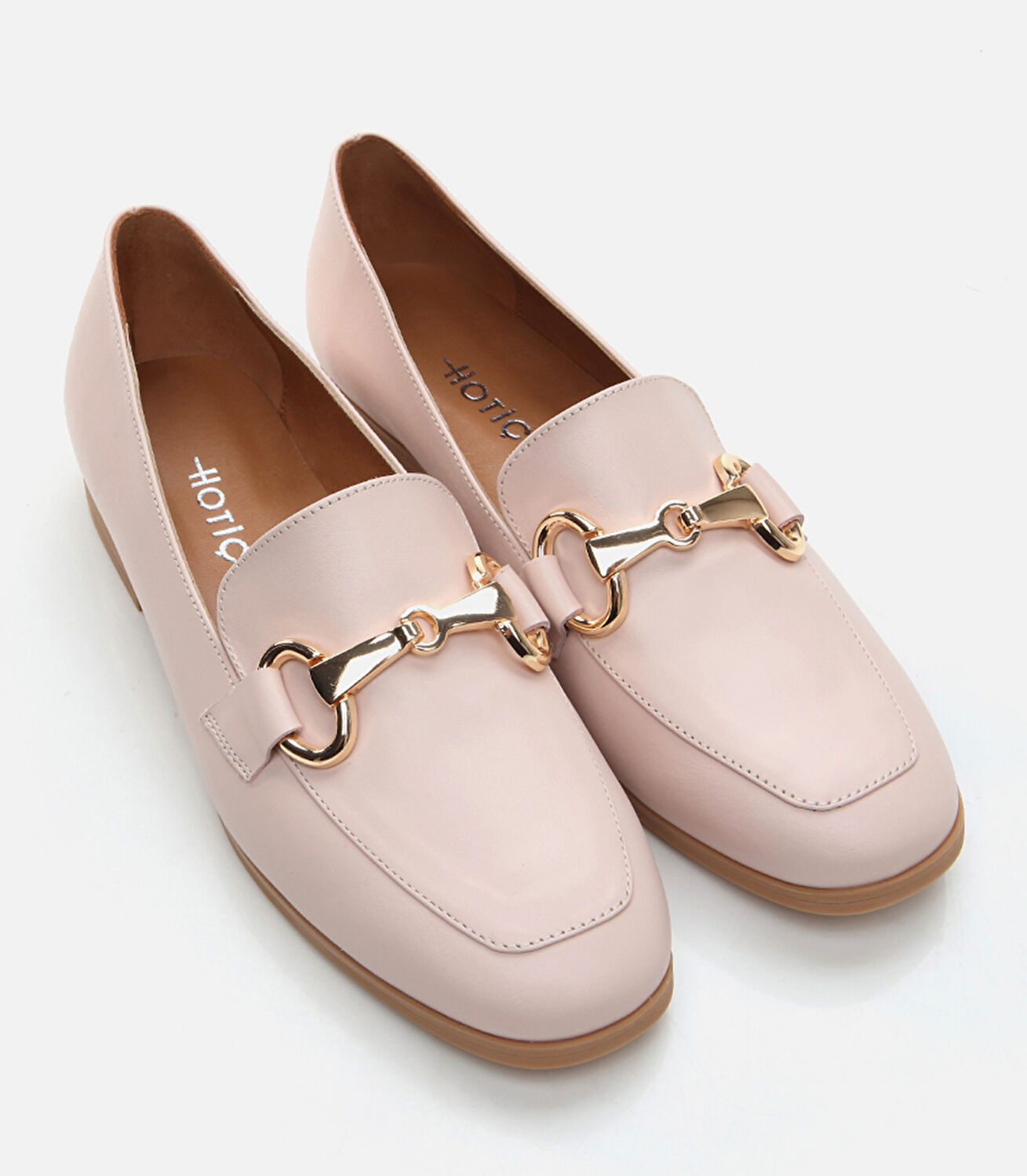 Kadın Deri Pudra Loafer